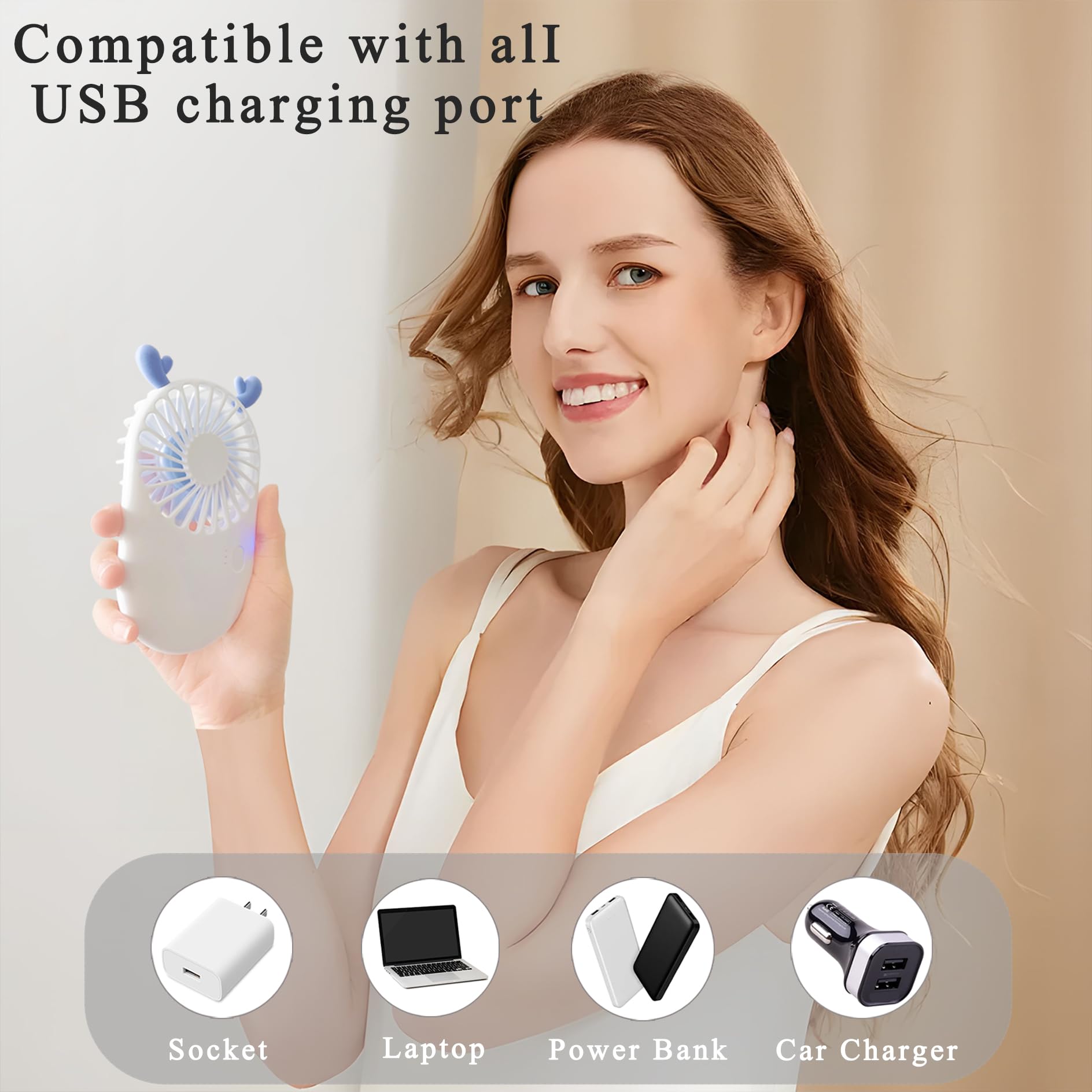 Mini pocket fans lightweight and powerful ideal for hot weather and summer activities