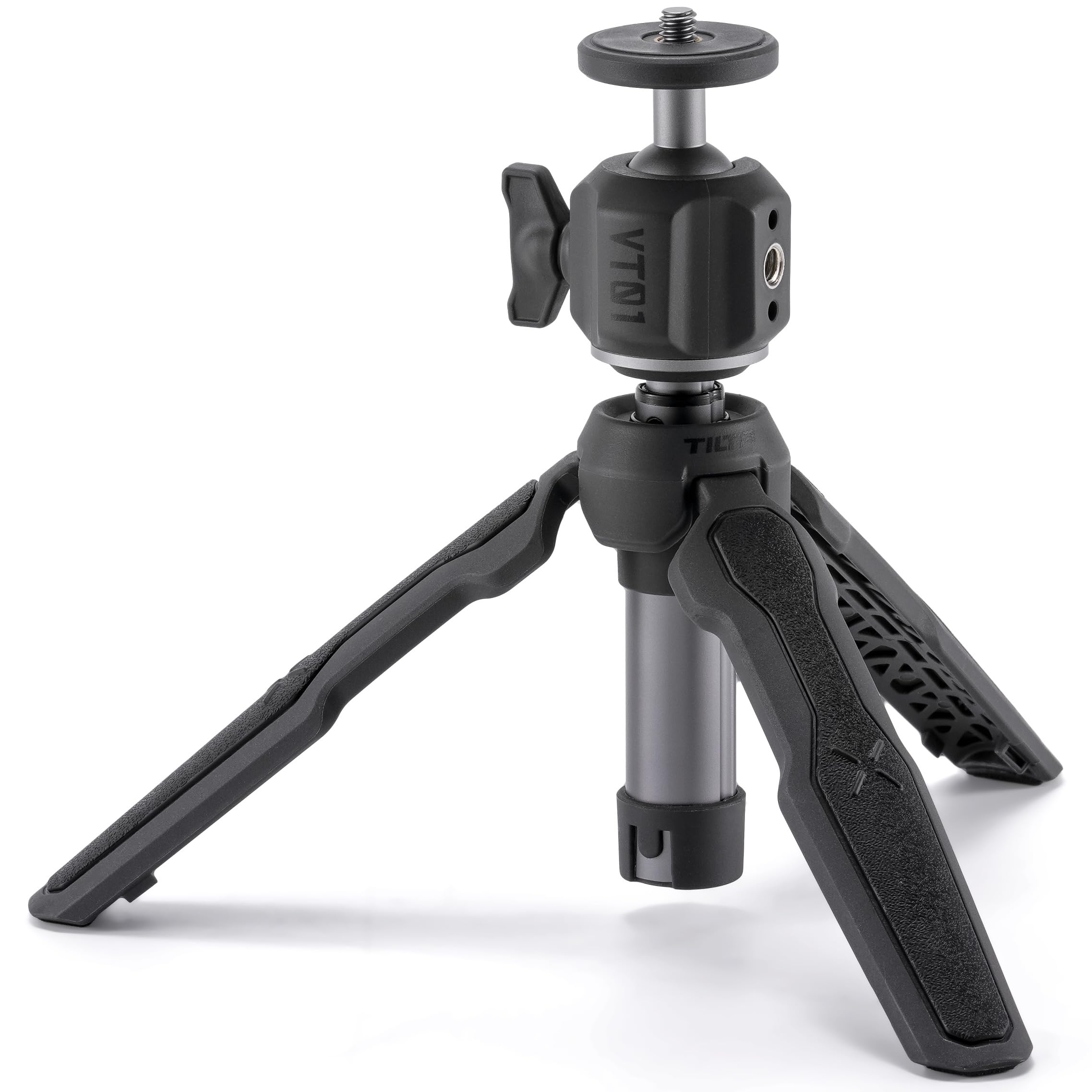 Tilta Extendable Vlog Tripod – Space Gray 2.2 Lb Payload Selfie Stick Universal Compatibility 90° Vertical Shooting Slot Collapsible Tt-Vt01-Bh-Sg