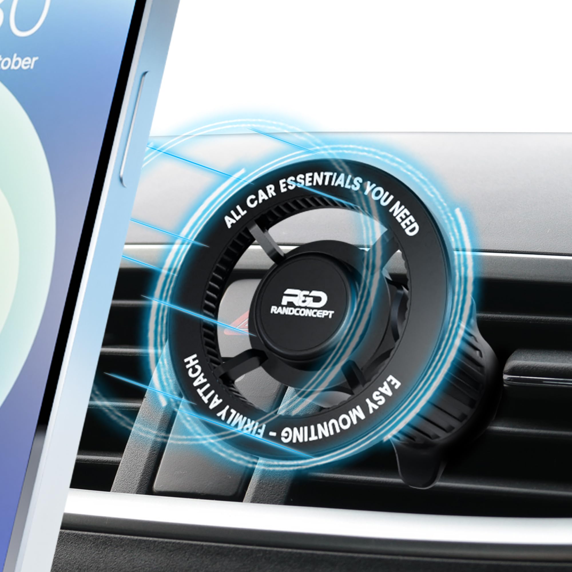 Randconcept For Magsafe Car Mount, Air Vent Magnetic Phone Mount, 360° Adjustable Magnetic Phone Holder For Iphone 12 13 14 15 Pro Max Plus Mini - Car Magnet Phone Holder