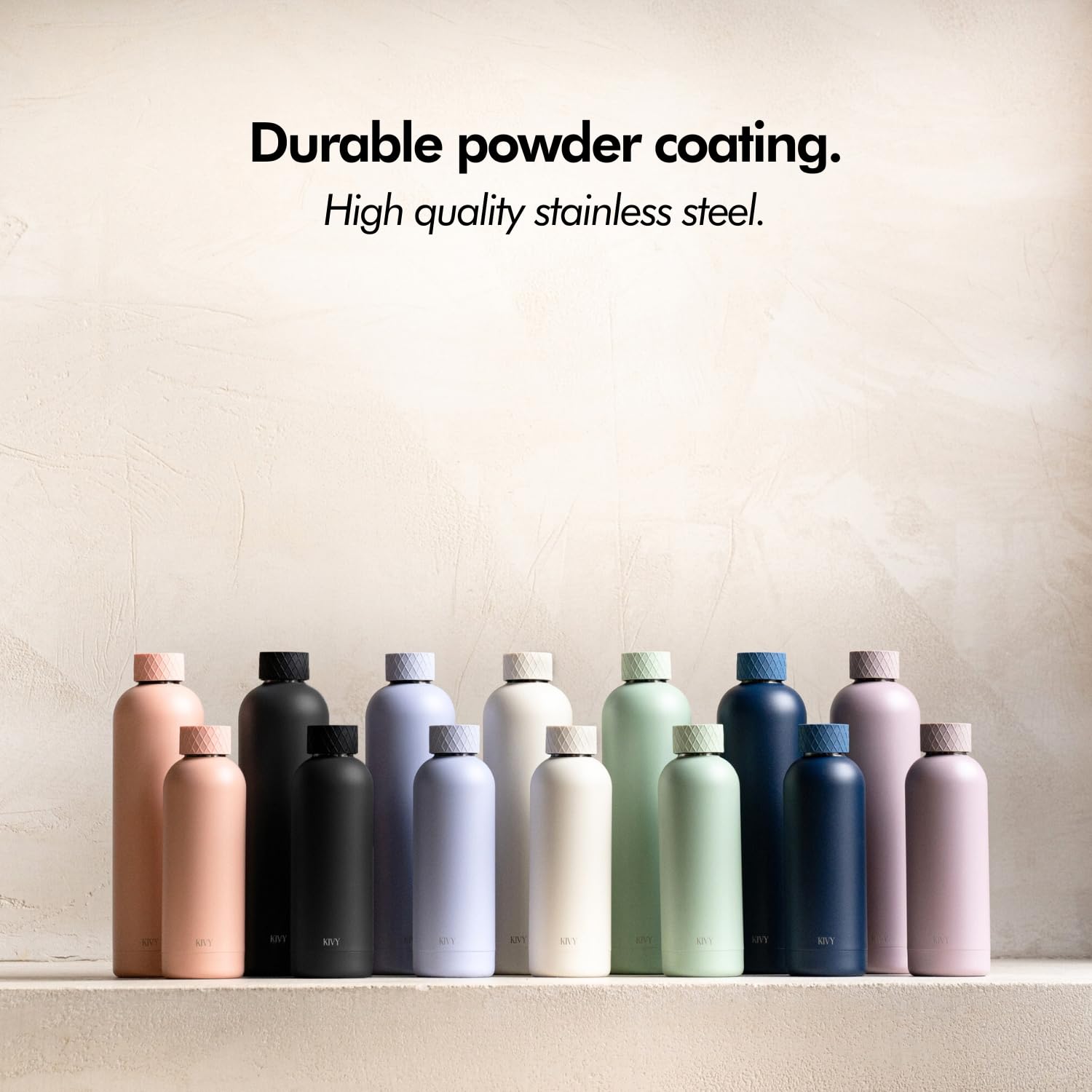 Kivy 32Oz Stainless Steel Insulated Water Bottle - Leak Proof, Keeps Cold Up To 24 Hours