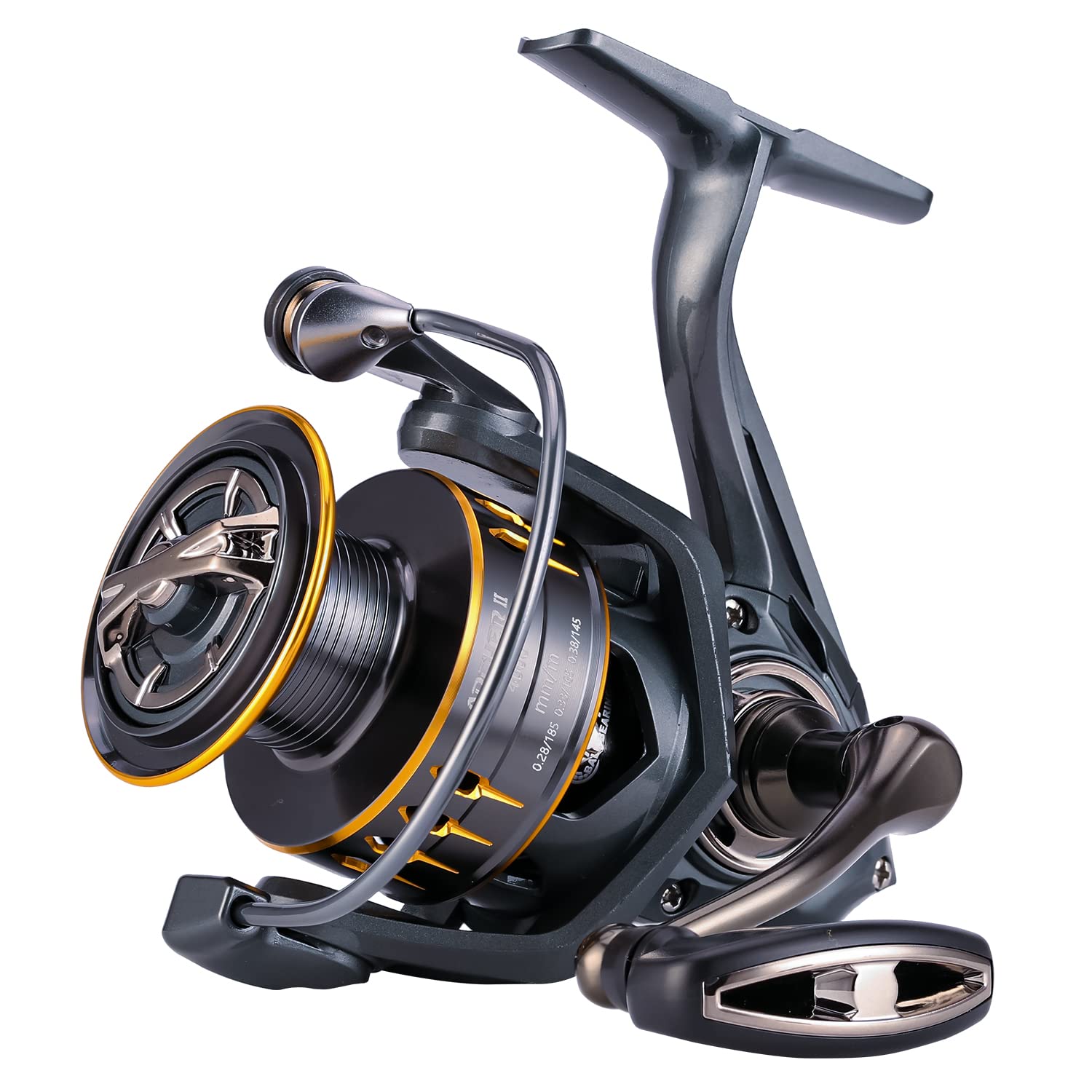 Seaknight Archer Ii Spinning Reels, 8+1 Shielded Bb, High Gear Ratio 5.2:1/4.9:1, Cnc Aluminum Spool Large Pvc Knob Smooth Powerful Freshwater Spinning Fishing Reel