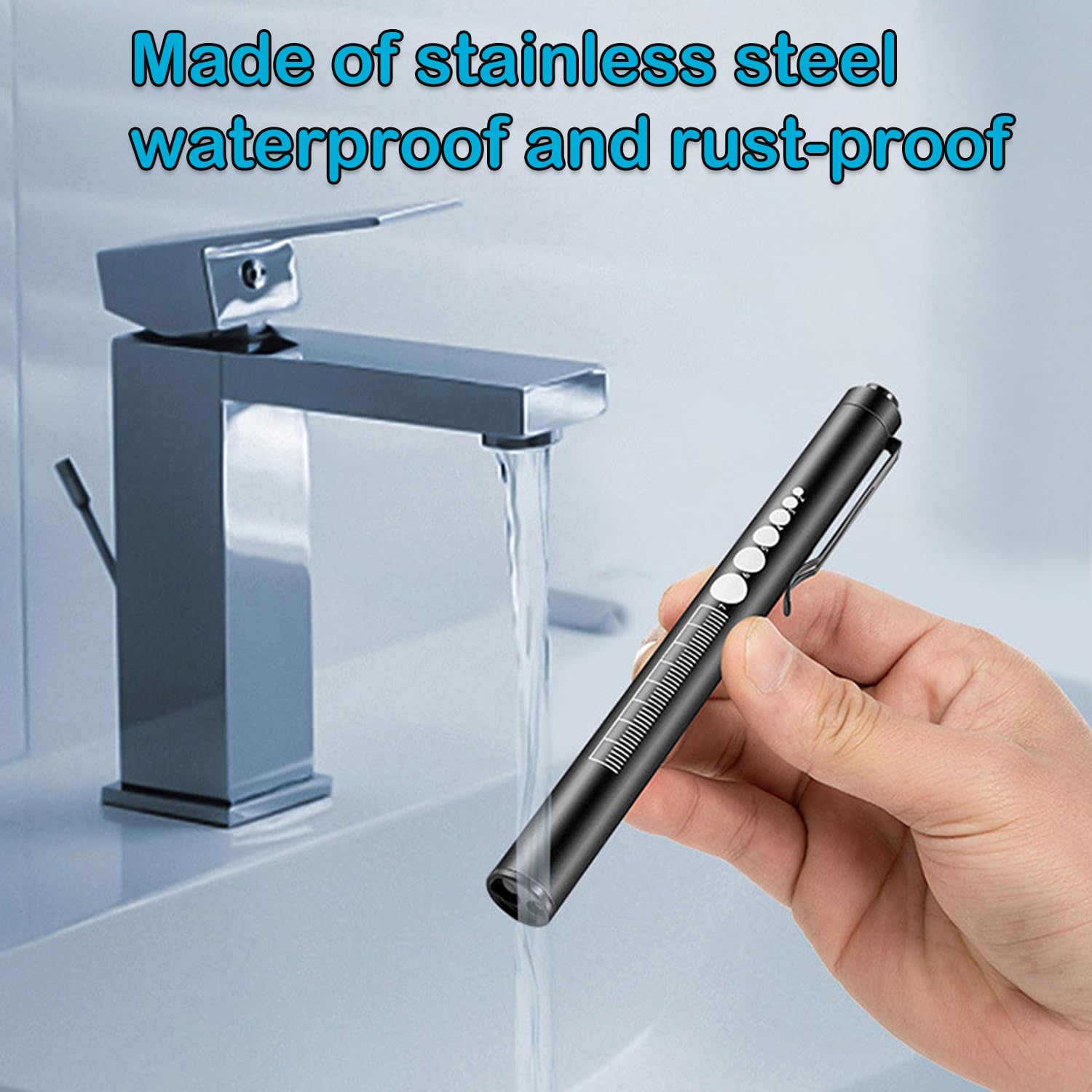 Yuentoen 2Pcs Pen Light, Led Pupil Gauge Penlight With 2 Light Led Sources, Usb Rechargeable Mini Penlight For Home Camping Outdoor And Emergency (Black+Silver)