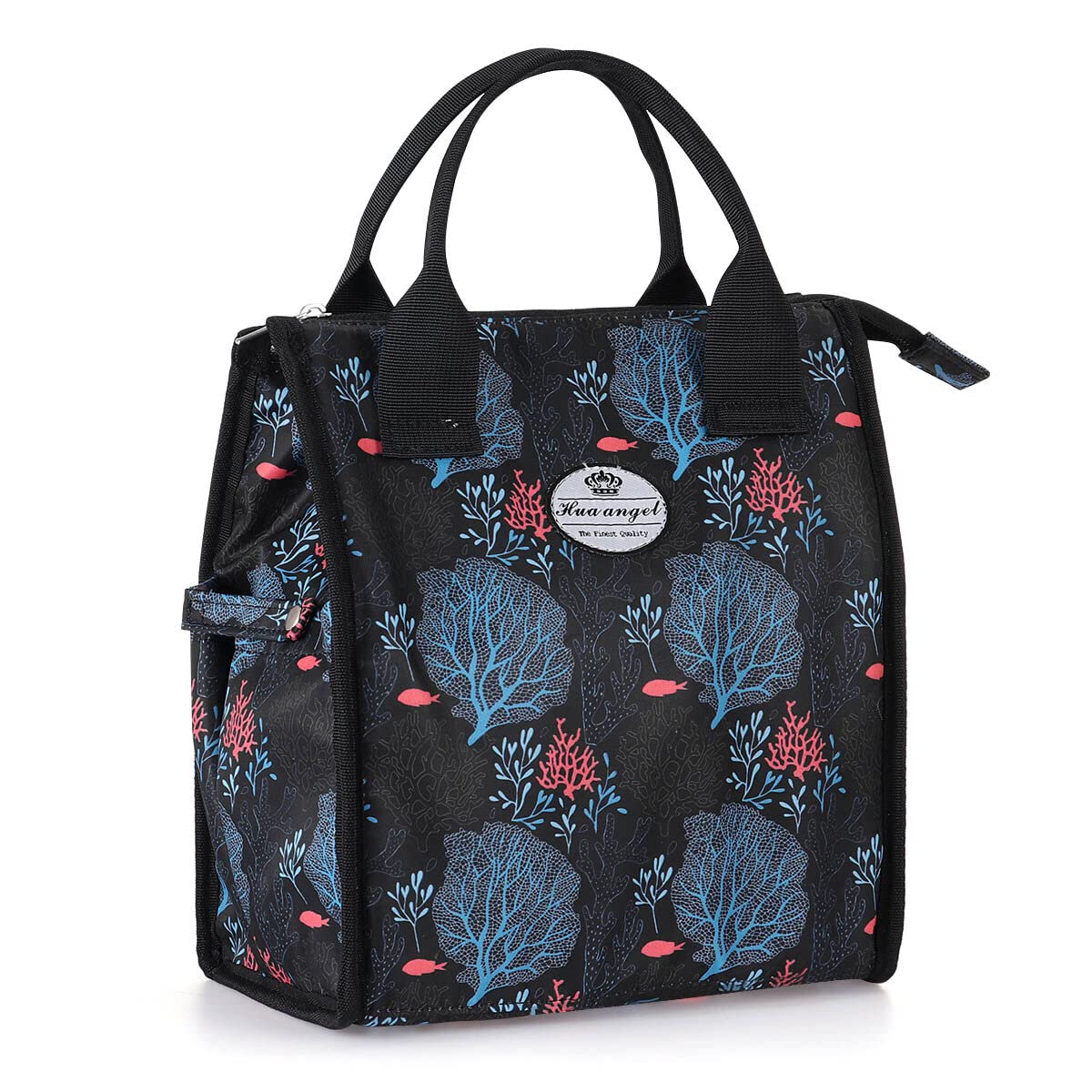 Hua Angel Insulated Lunch Bag, Leakproof Crossbody Lunch Tote Bag Thermal Cooler Bag
