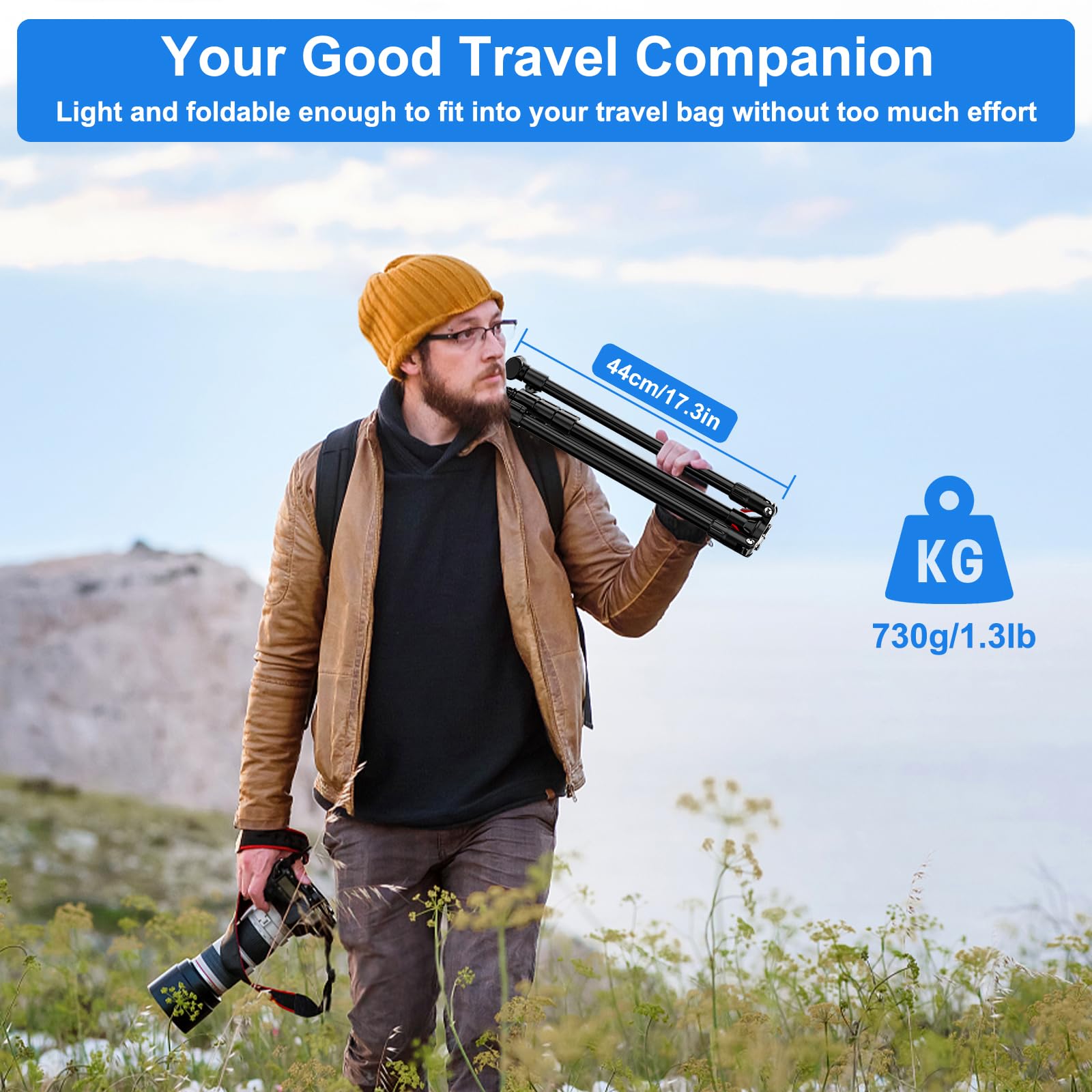 Anautin Extendable Light Stand Photography, 6.6Ft/2M Light Tripod Stand For Travel, 13Lb/6Kg Heavy Duty Studio Lighting Stand For Continue Output Lighting, Flash, Strobe, Webcams, Camera, Softbox