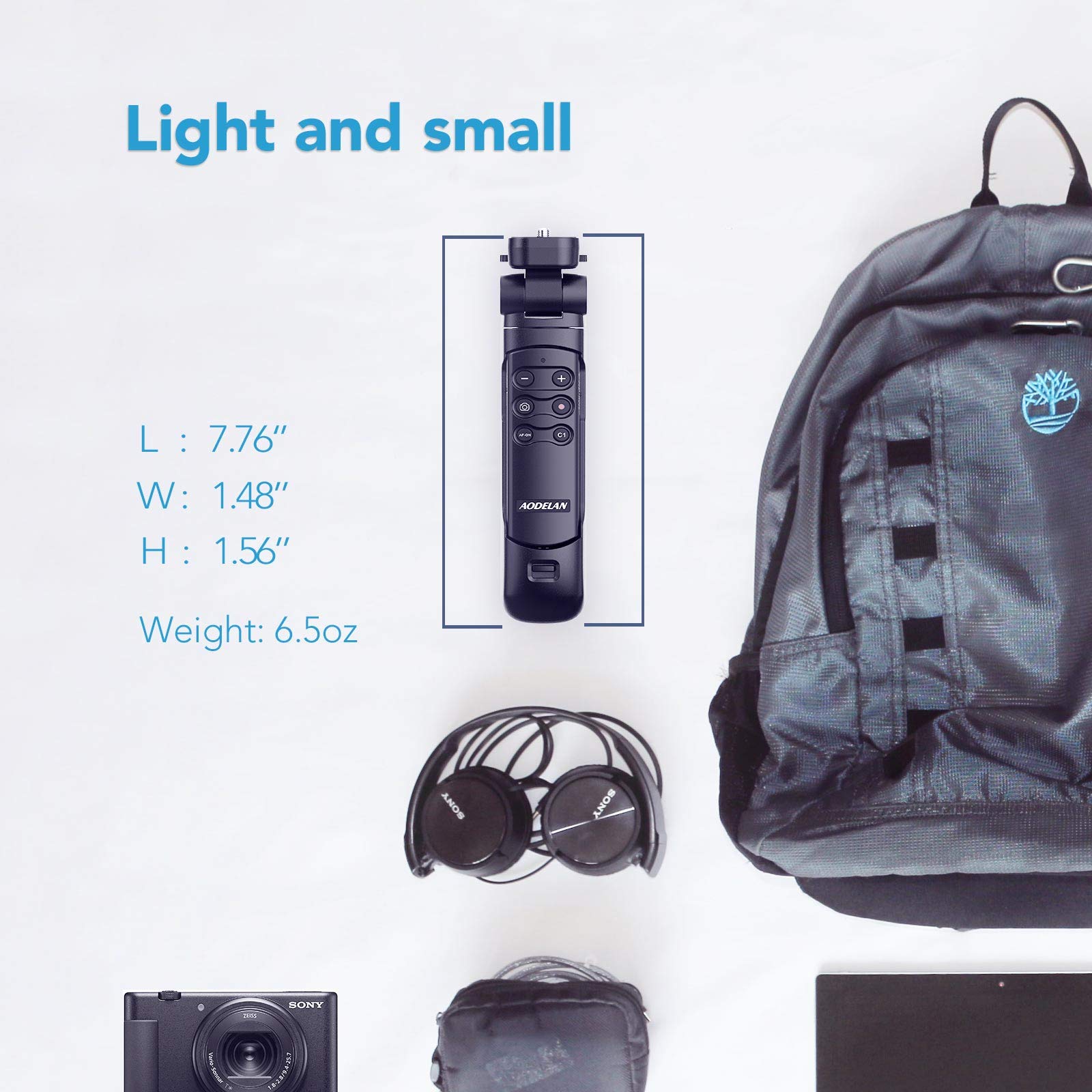 Aodelan Wireless Shooting Grip Tripod With Remote Control For Vlogging, For Sony Zv-E10,Zv-1F, Zv-E10 Ii, A6100, A6400, A6600, A7 Iii, A7R Iii, A7R Iv, A9, A9 Ii, Replace Sony Gp-Vpt2Bt