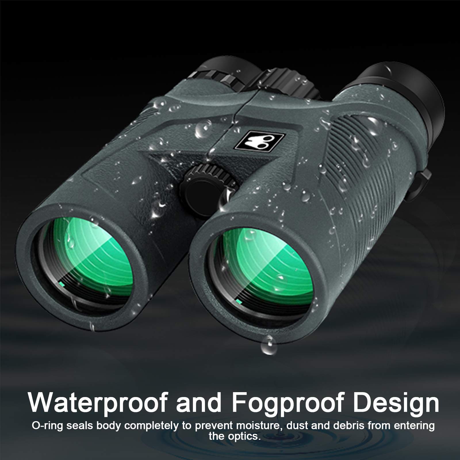 Sarblue 10X42 Binoculars For Adults With Smartphone Adapter, Bak4 Prism And Fmc Lens, Hd Professional Binoculars For Bird Watching Travel Stargazing Hunting Wildlife Watching Outdoor Concerts Sports