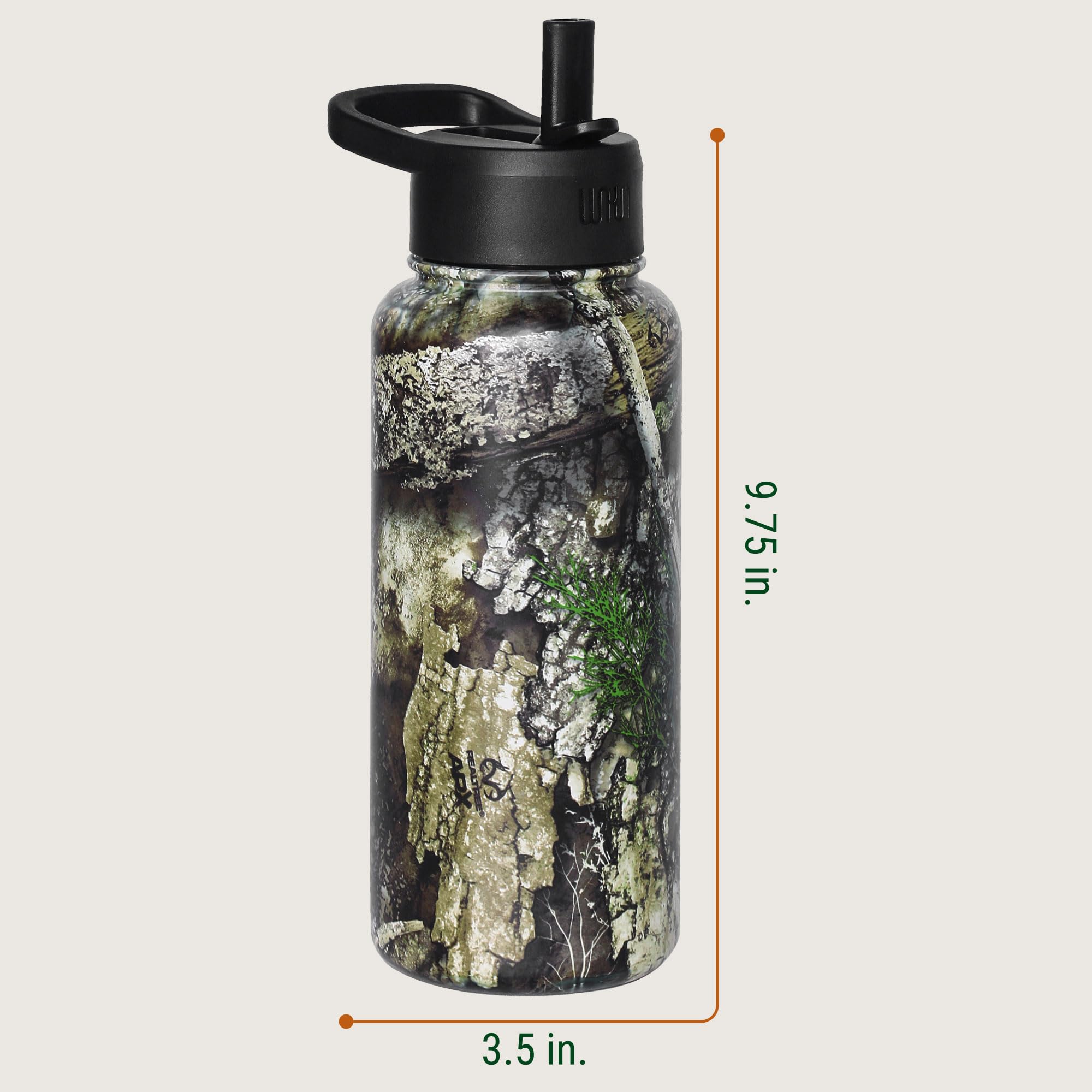 Wildkin Realtree Apx 32Oz Kids Water Bottle – Leakproof, Vacuum-Insulated, Durable, Easy-Clean