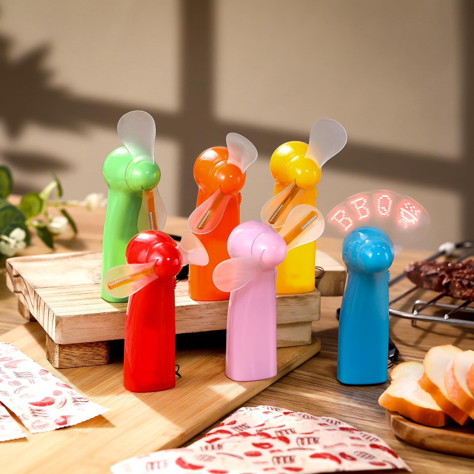 Battery operated mini fans ideal for summer events camping and office cooling