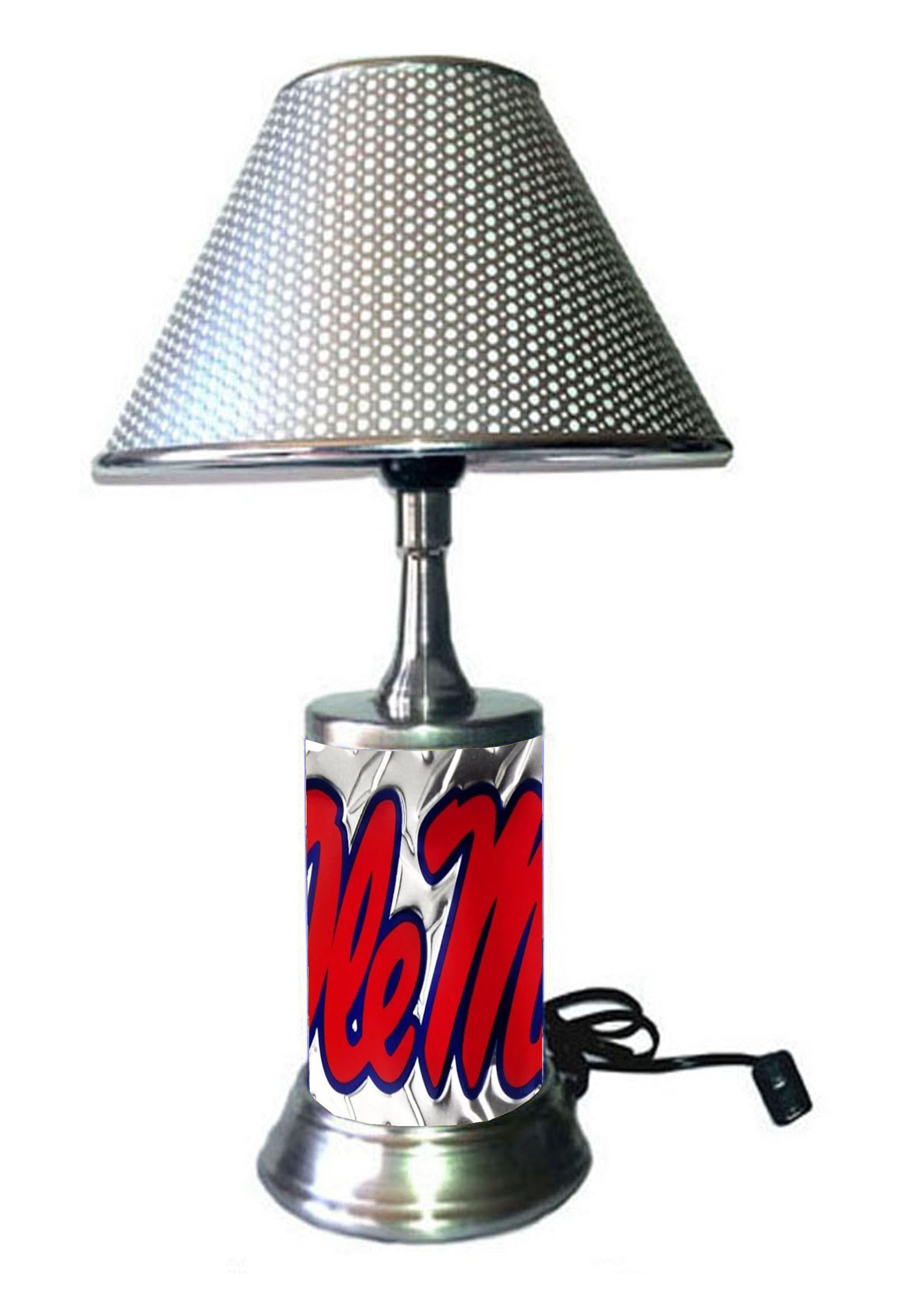 Js Table Lamp With Shade, Plate Rolled Into Lamp Body, Miolmire
