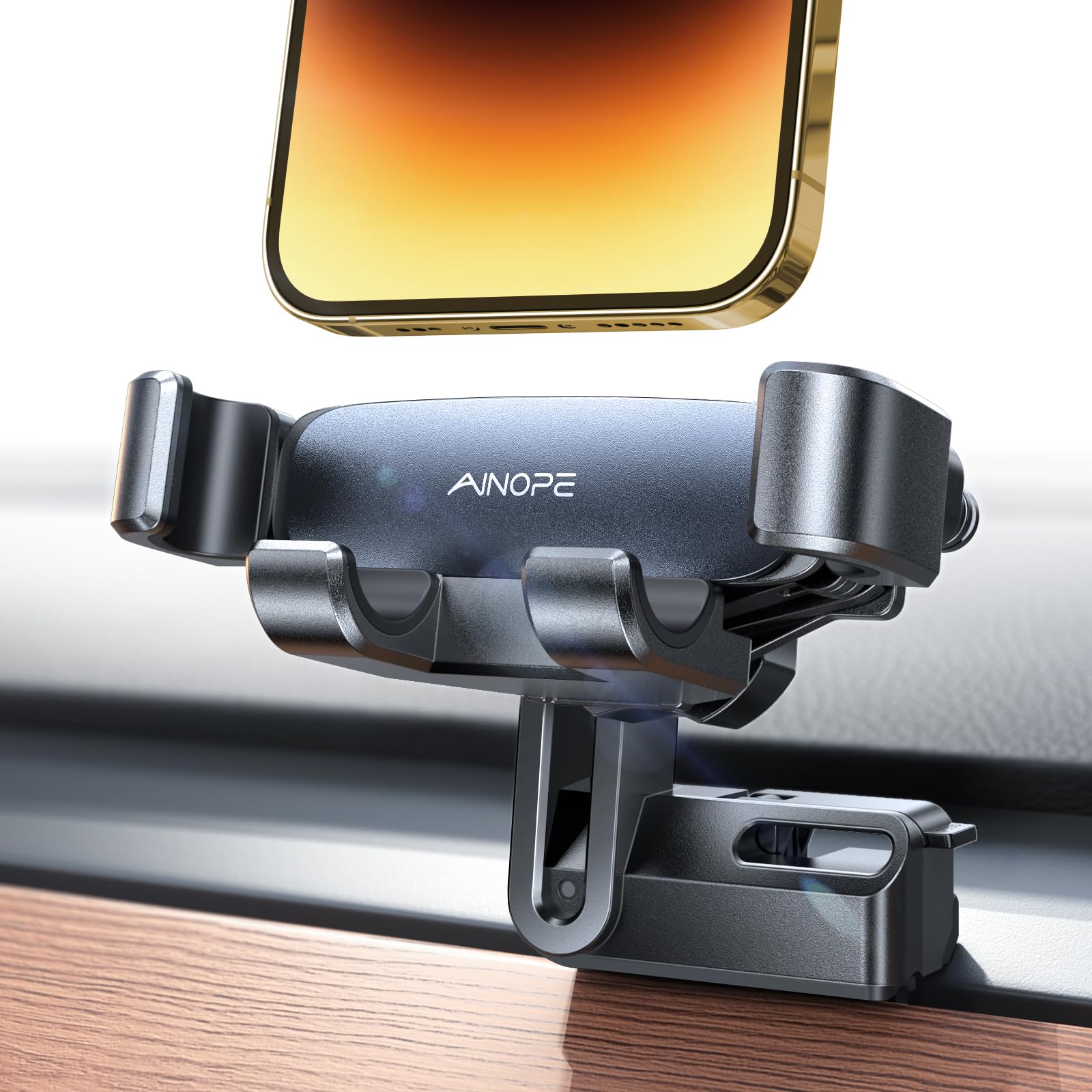 Ainope For Tesla Phone Mount Holder Gravity For Tesla Model 3 Y Phone Mount Holder Car Accessories Fits For All Iphone & Android Phones