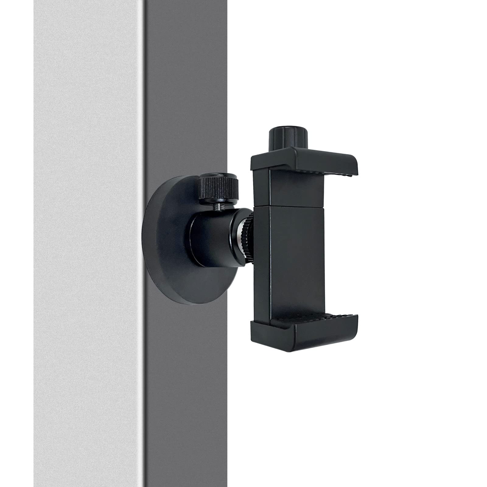 Vinkqiado Gym Magnetic Phone Mount Holder, Heavy Duty Magnet Base Cell Phone Clamp, Attracts To Ferrous Metal Surface, Designed For Gym, Motorcycles Tank, Tractor, Toolbox, Truck, Forklift