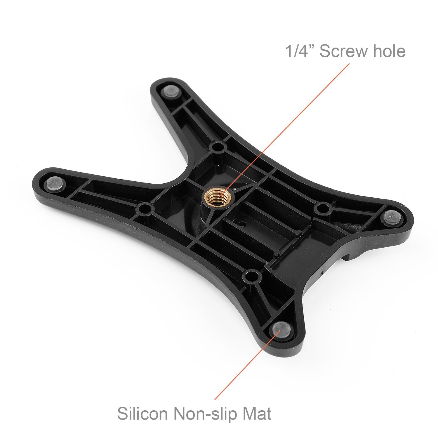 Anwenk Camera Flash Stand Flash Speedlight Hot Shoe Mount Stand With 1/4" Metal Tripod Thread For Flash Speedlight Speedlite, Compatible With Canon Nikon Sigma Olympus Panasonic Pentax 4 Pack