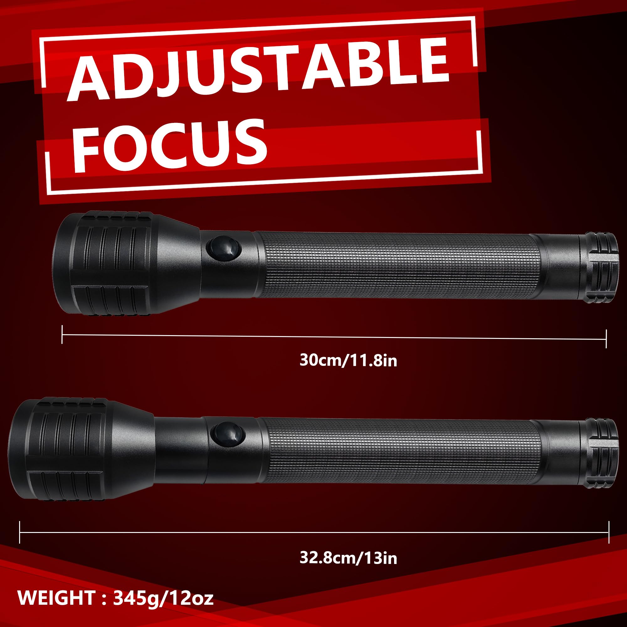 Miuree Heavy-Duty Led 3-Cell D Flashlight
