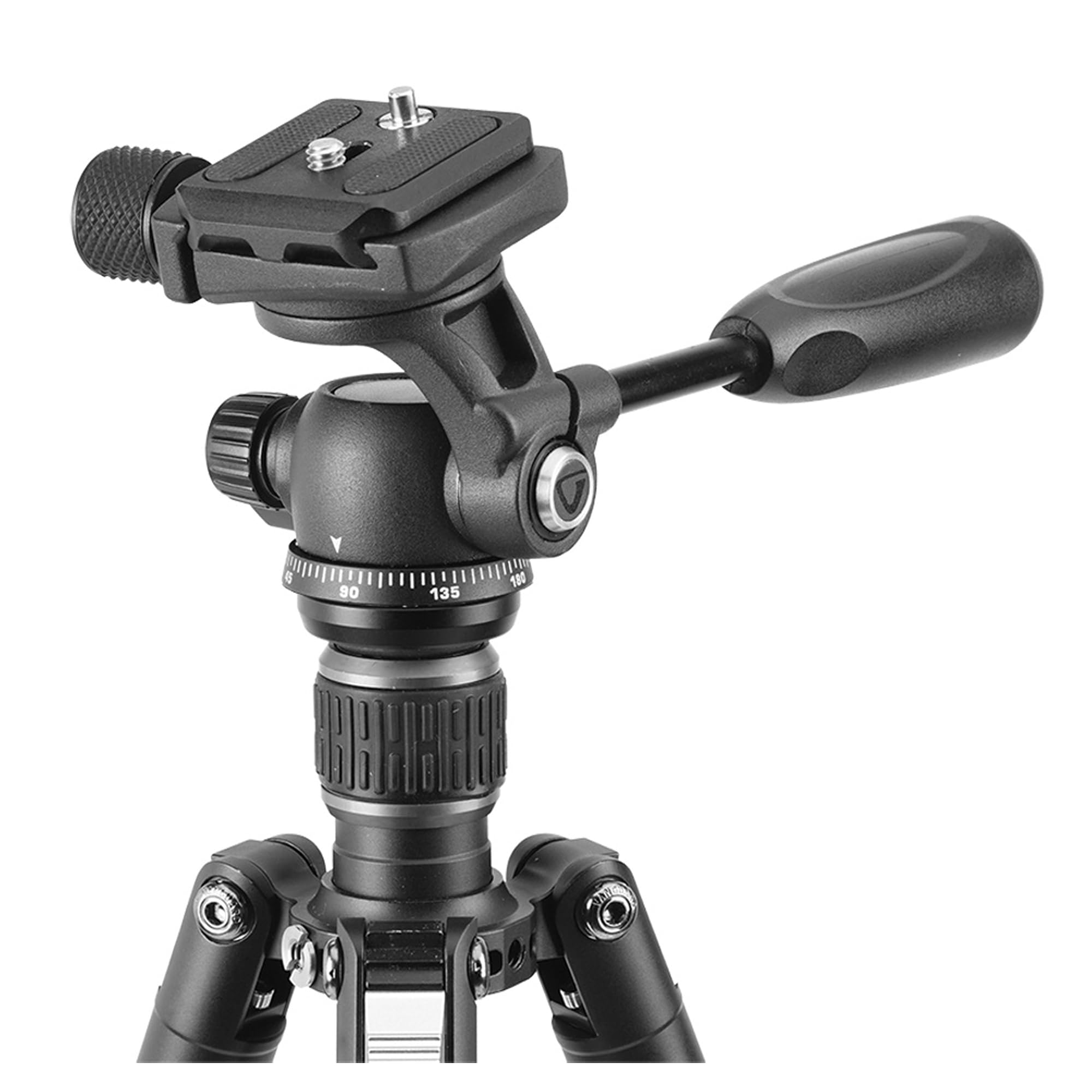 Vanguard Vesta Go 204Cp Compact And Lightweight Carbon Fiber Travel Tripod With Veo Ph-24 2-Way Panhead