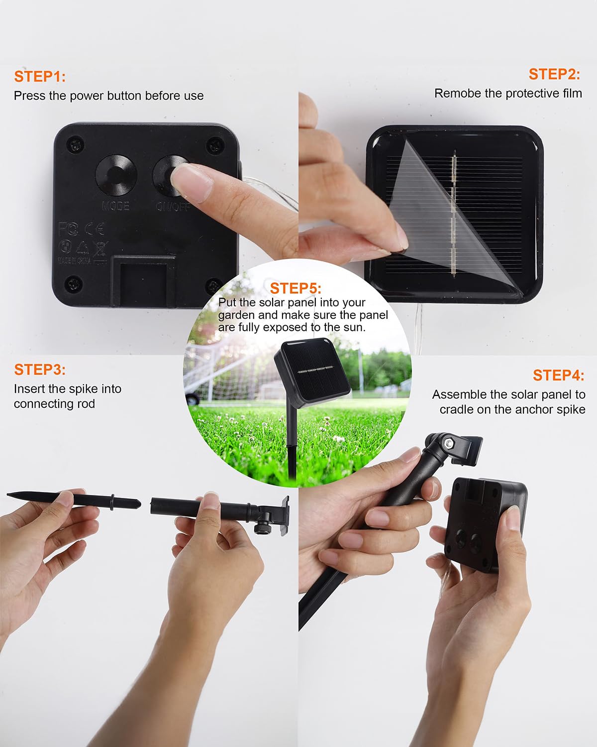 Twinkle Star 2 Pack Solar String Lights Outdoor, Total 80 Ft 240 Led Solar Fairy Lights Outside Waterproof 8 Modes, Christmas Tree Light For Patio Garden Party Backyard Wedding Decor Warm White