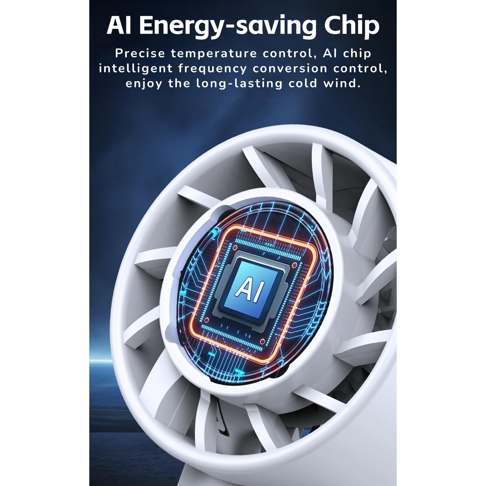 Portable Handheld Fan, 5 Speed Mini Air Conditioner Refrigeration Fan With Tec Cooling & Cold Compre