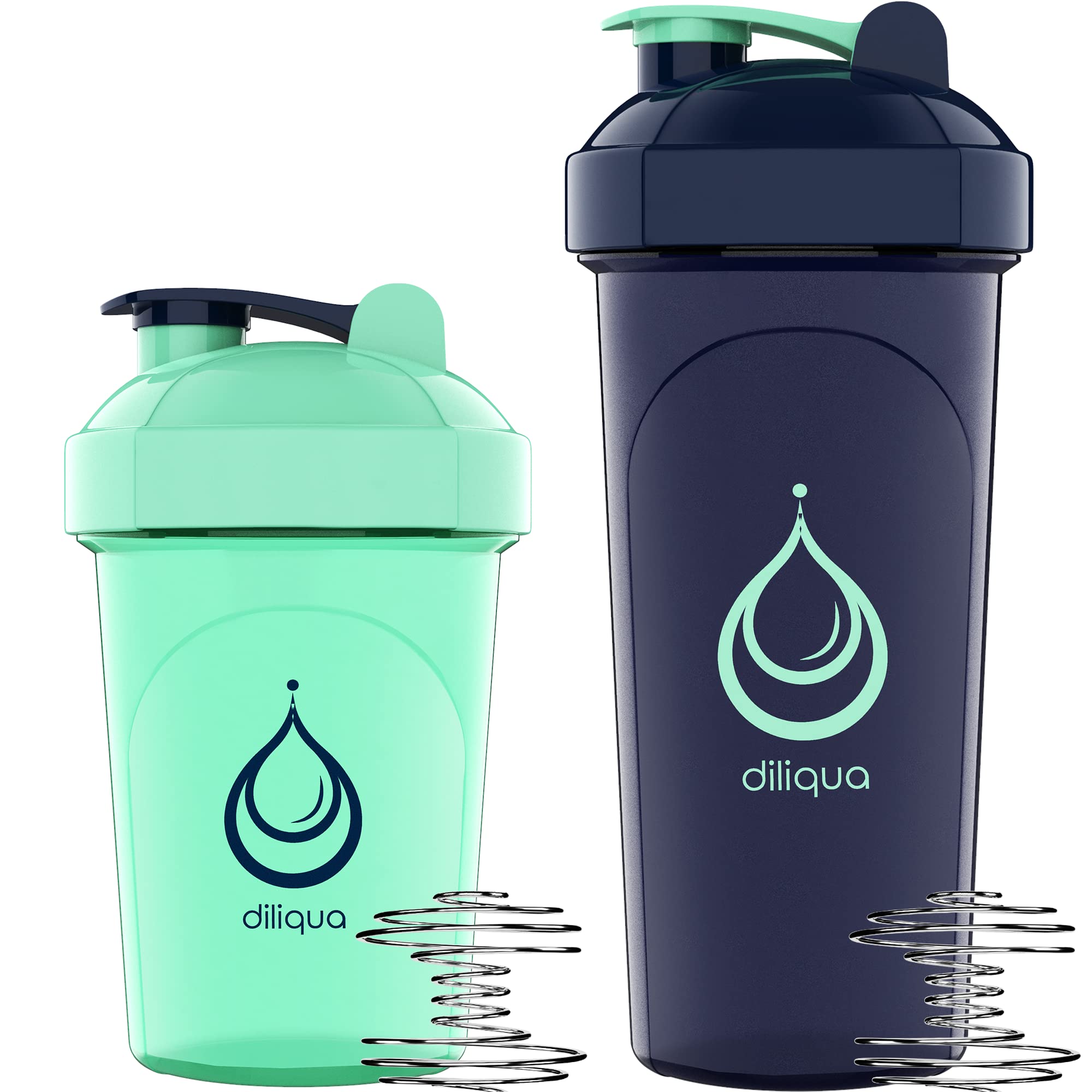 10 Pack, Shaker Bottles For Protein Mixes - & Dishwasher Safe  5 Large 28 Oz & 5 Small