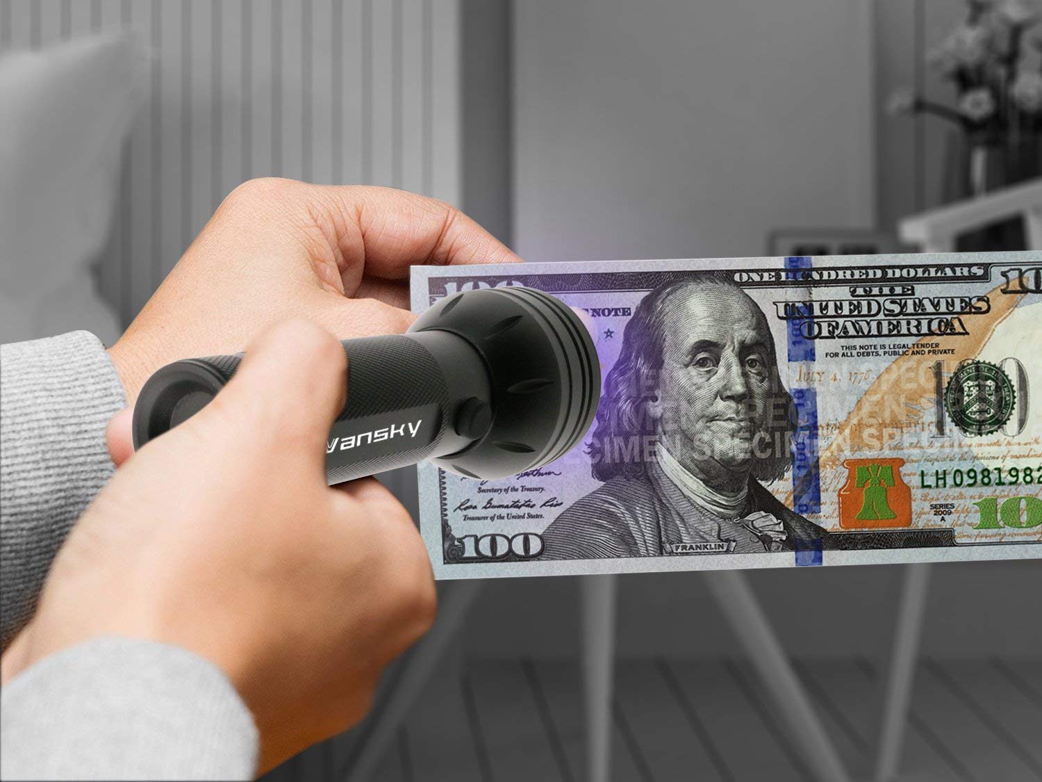 Vansky 51 Led Uv Flashlight & 12 Led Uv Flashlight- Urine Detector For Dog/Cat/Pet Urine & Dry Stains And Bed Bug On Carpets/Rugs/Floor,Matching With Pet Odor Eliminator