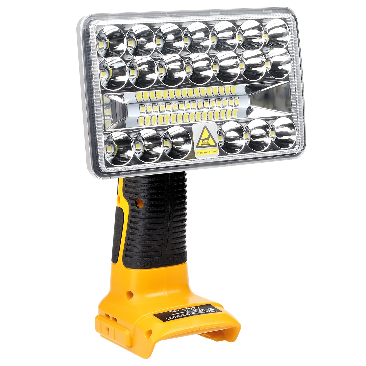 Hiesuan Flashlight For Dewalt 20V Battery, 20V Work Light, 18W 2000Lm Portable Floodlights And Spotlight With Usb Charging Port For Repairing, Garage, Camping, Jobsite