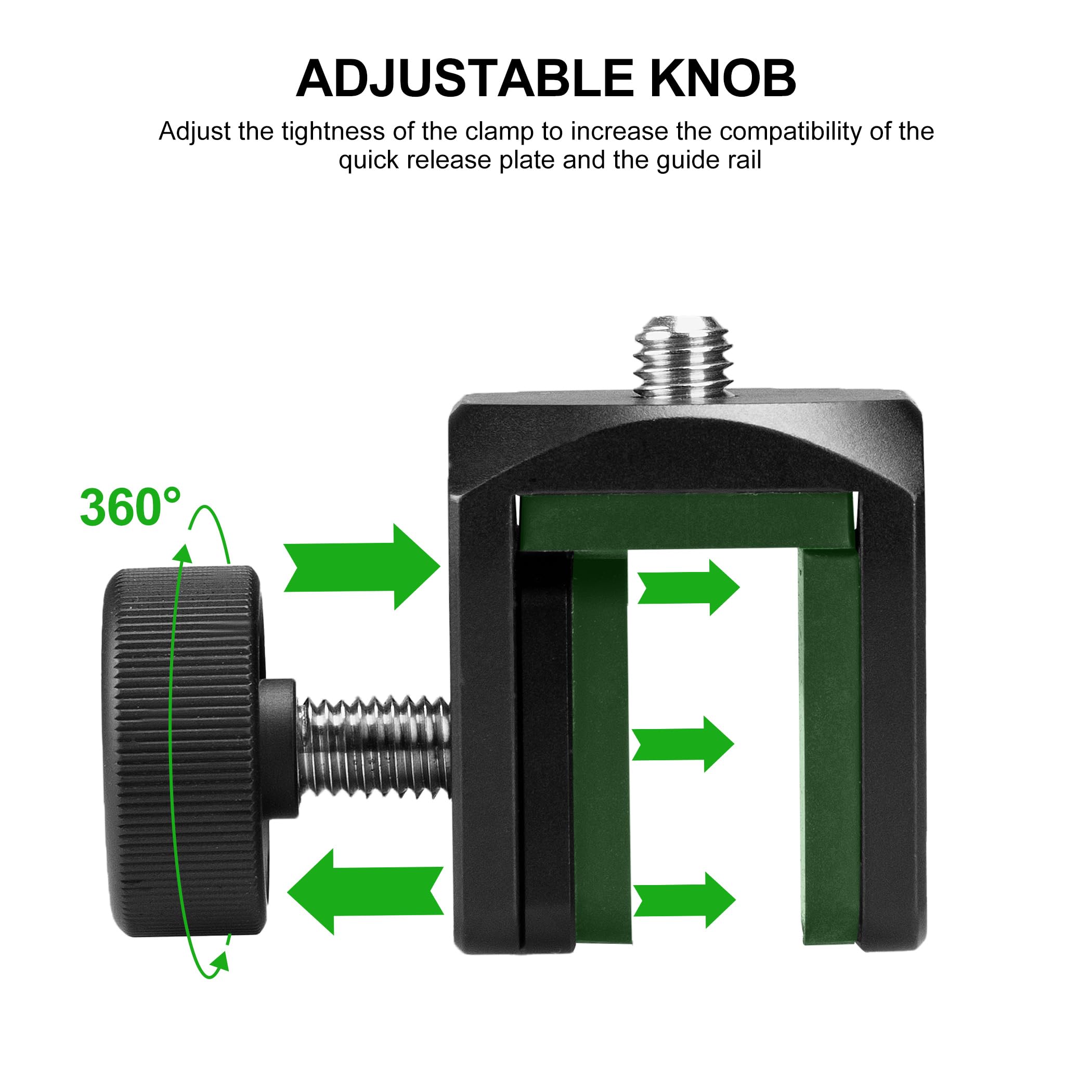Fanaue Telescope Clip For Spotting Scope Binoculars - Car Window Mount For Tripod Head Camera Phone Mount Adapter - Hunting Scouting, Vehicle Window Mount With 3/8" Screw, Load 5Lb/2.26Kg