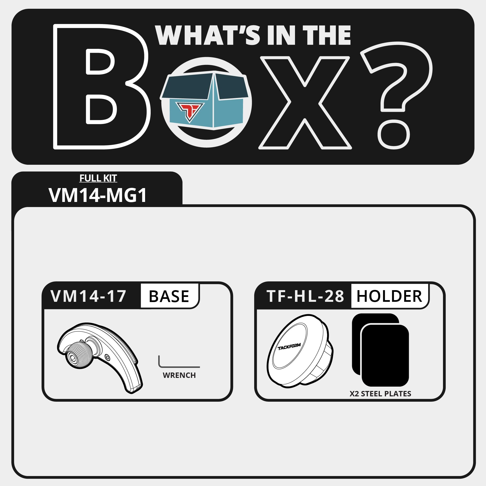 Tackform Link Vent Mount Universal Magnetic Phone Holder Compatible With 2016- Toyota Tacoma And 2014- Toyota Tundra  Billet Aluminum Base, No-Slip  Short Reach  Not Compatible With Magsafe