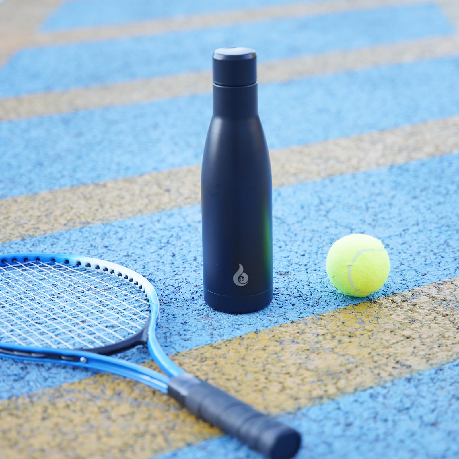 Bjpkpk Insulated Water Bottle 17Oz Stainless Steel Water Bottles Dishwasher Safe Metal Thermos Keep