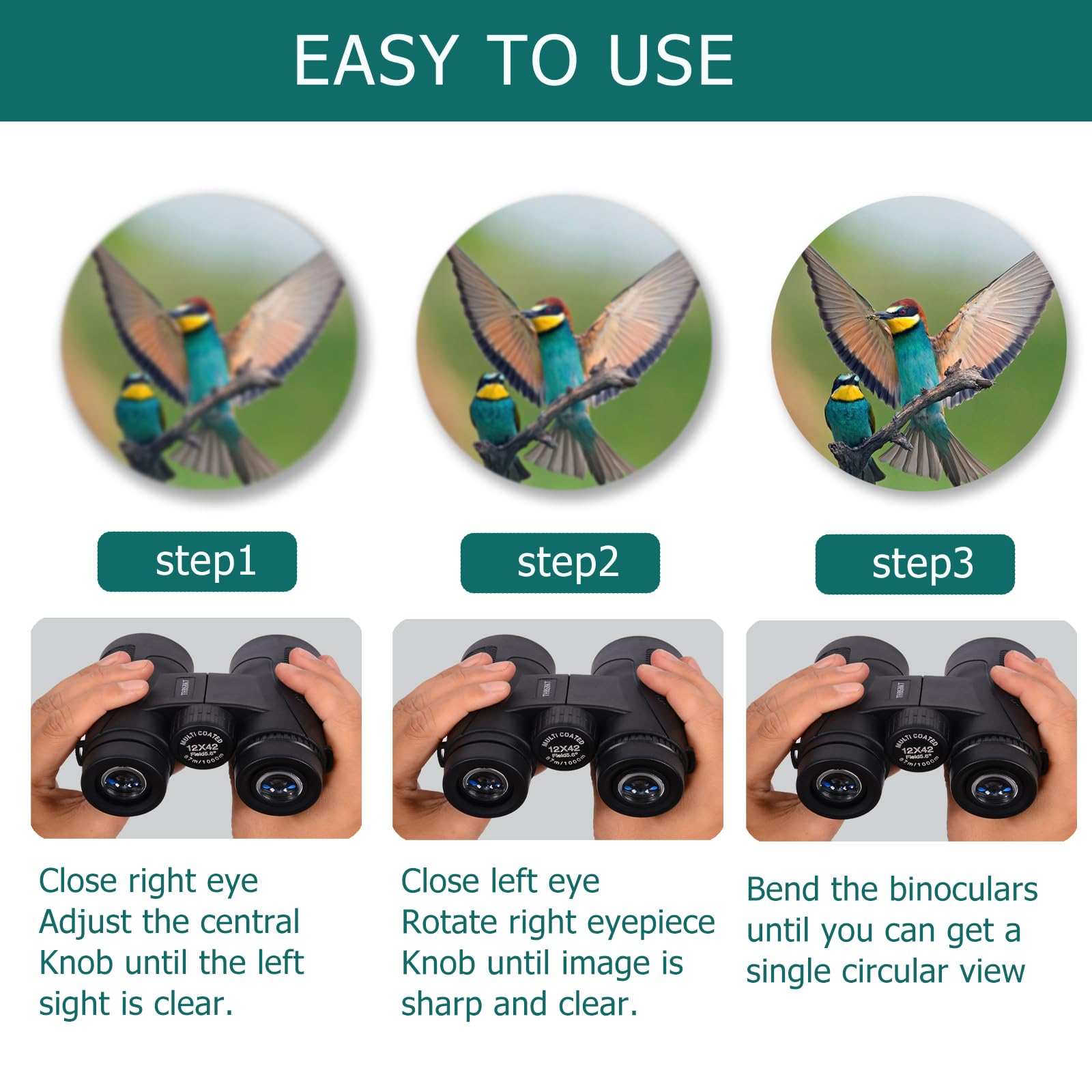 Thbsbkt 12X42 Hd High-Powered Binoculars For Adults - Professional Grade With Advanced Tripod & Phone Adapter, Waterproof Design For Outdoor Travel, Hunting, Birdwatching, And Cruises