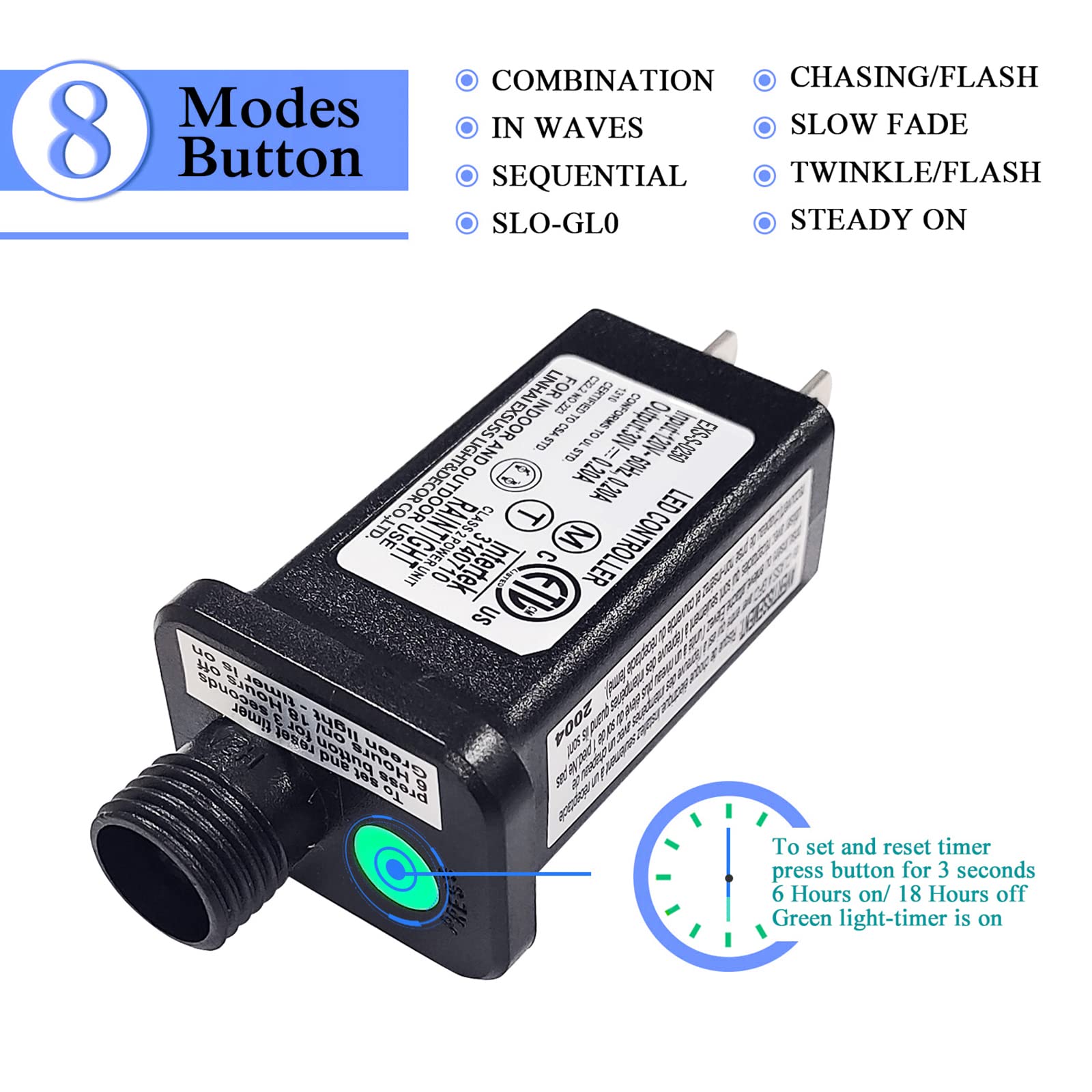 Jmexsuss 250 Led Blue String Lights Indoor, 91.5Ft Connectable Christmas Lights Outdoor Waterproof, 8 Modes Blue Christmas String Lights For Party Garden Christmas Tree Halloween Decoration