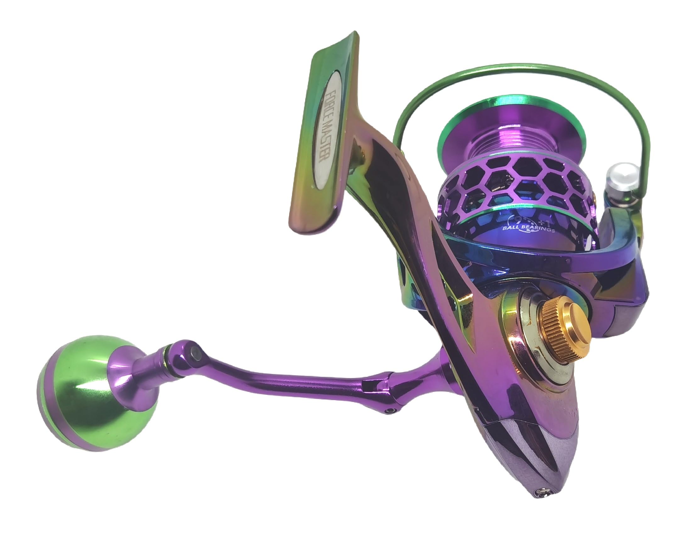 Apple&Orange Colorful Ultralight Smooth Spinning Reels With Metal Power Handle 9+1 Bb Freshwater Saltwater Fishing Reel