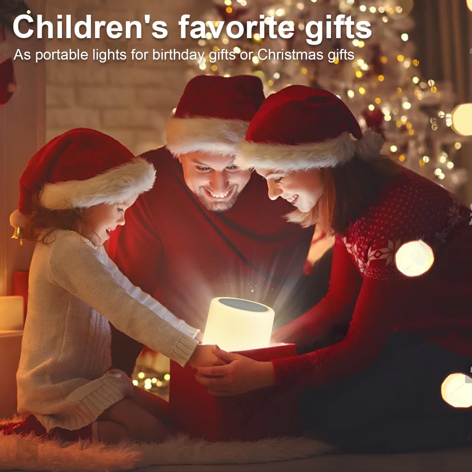 Hannahcos Night Light Bluetooth Speaker, Touch Lamp For Bedroom, Portable Dimmable Color Night Light, Outdoor Table Lamp With Smart Touch Control, Best For Teens Kids Children