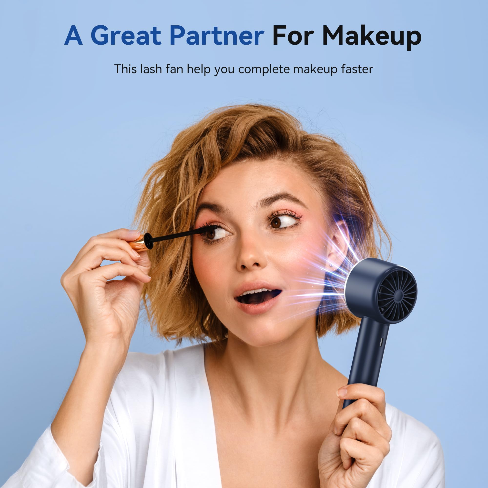 High-Speed Portable Handheld Turbo Fan, Quickly Cooling Rechargeable Personal Mini Fan, Usb Powered