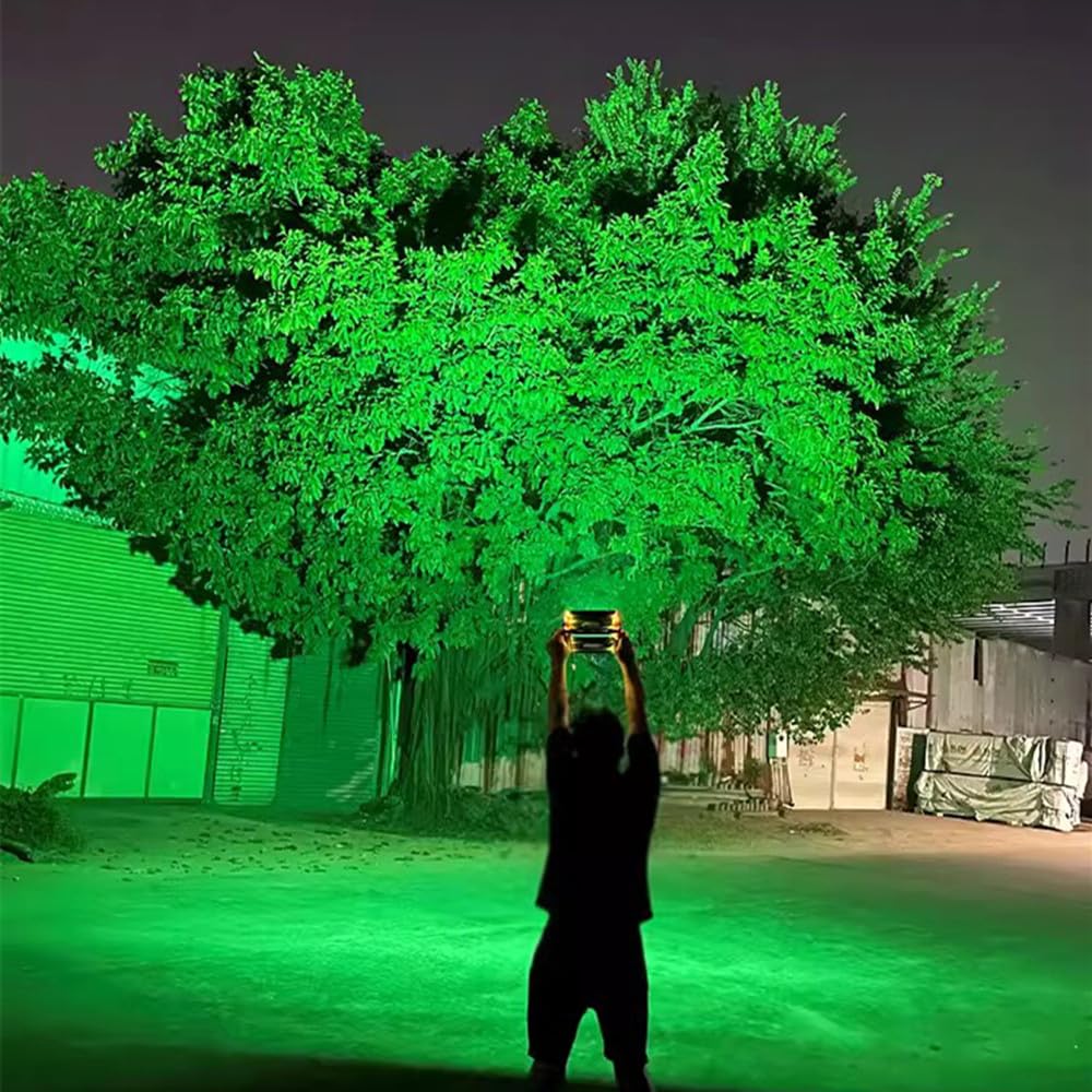 Mviocs High Power Green Led Flashlight, 3 Modes Green Flashlight, Green Light Flashlight Green Light Torch For Night Vision, Night Observation And Outdoor Activities