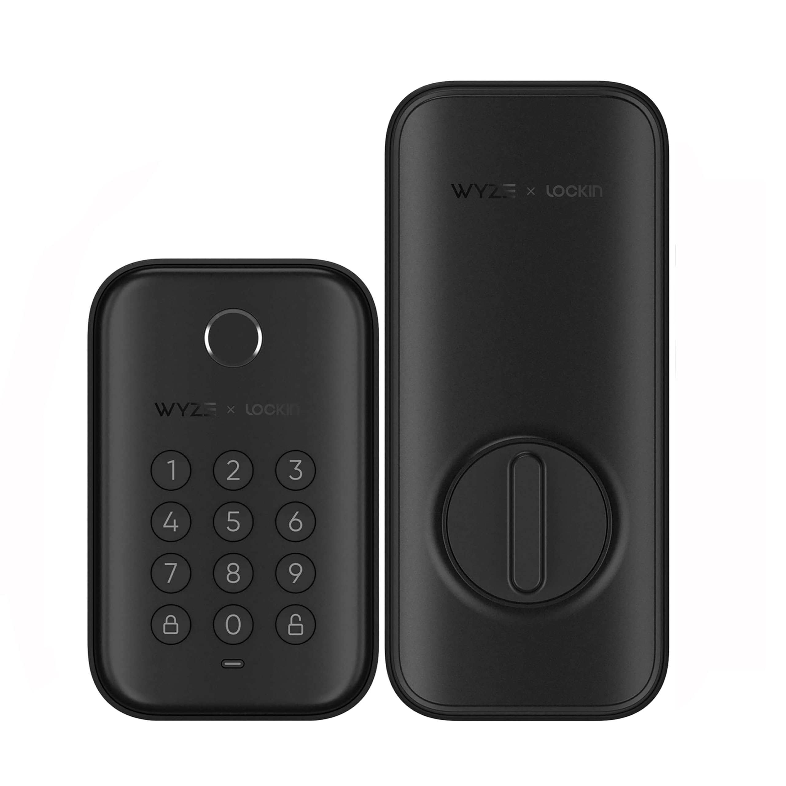 Wyze Lifestyle Wyze Auto-Lock Bolt, Fingerprint Unlock With Keypad, Electronic Digital Entry Door Smart Deadbolt Lock, Ipx5 Weatherproof, Easy Installation, Matte Black