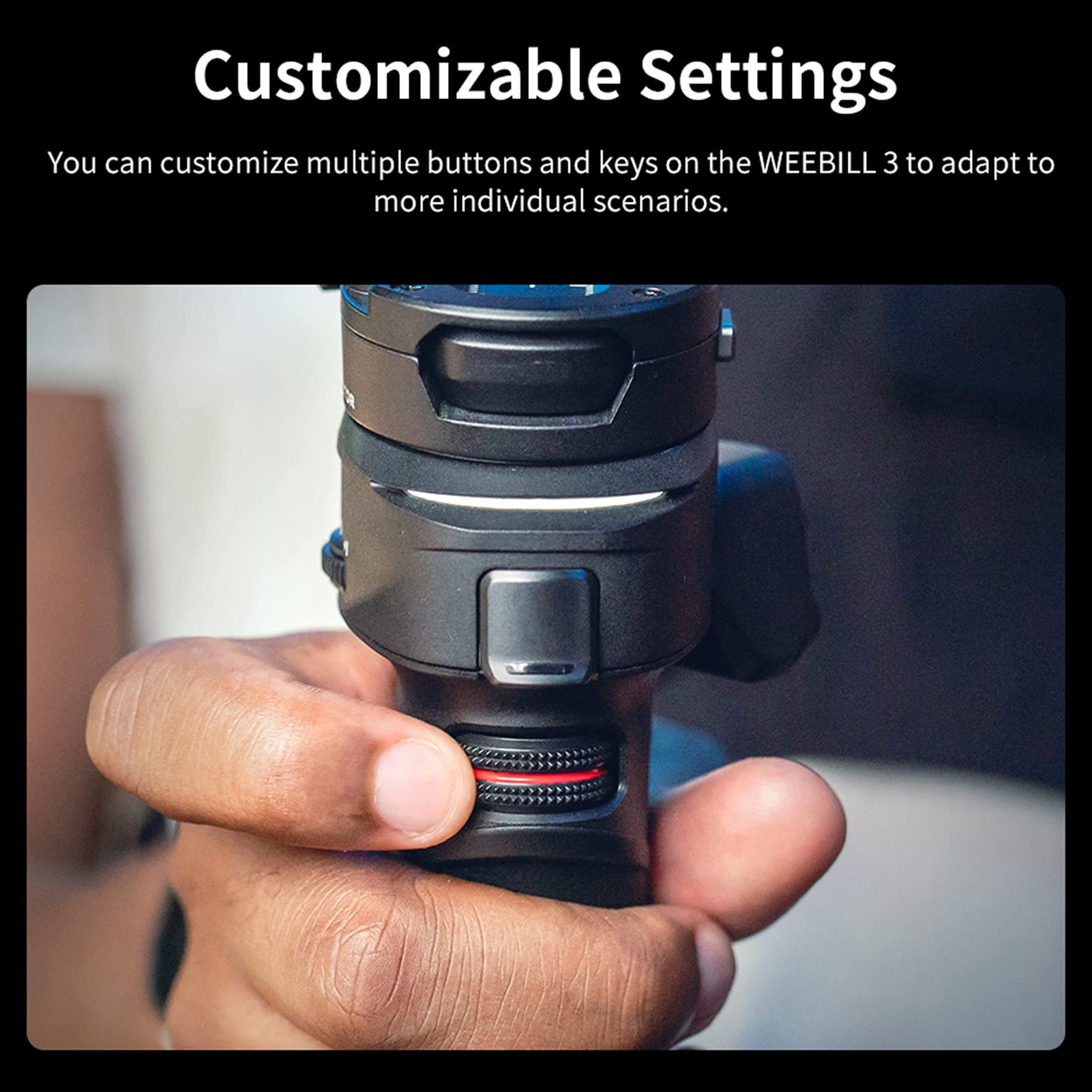 Bortt Stabilizer 3 Handheld Camera 3-Axis Gimbal Stabilizer Lightweight Built-In Fill Light Microphone Pd Fast Charging Battery Max. Load 3Kg/ 6.6Lbs Replacement For Mirrorless