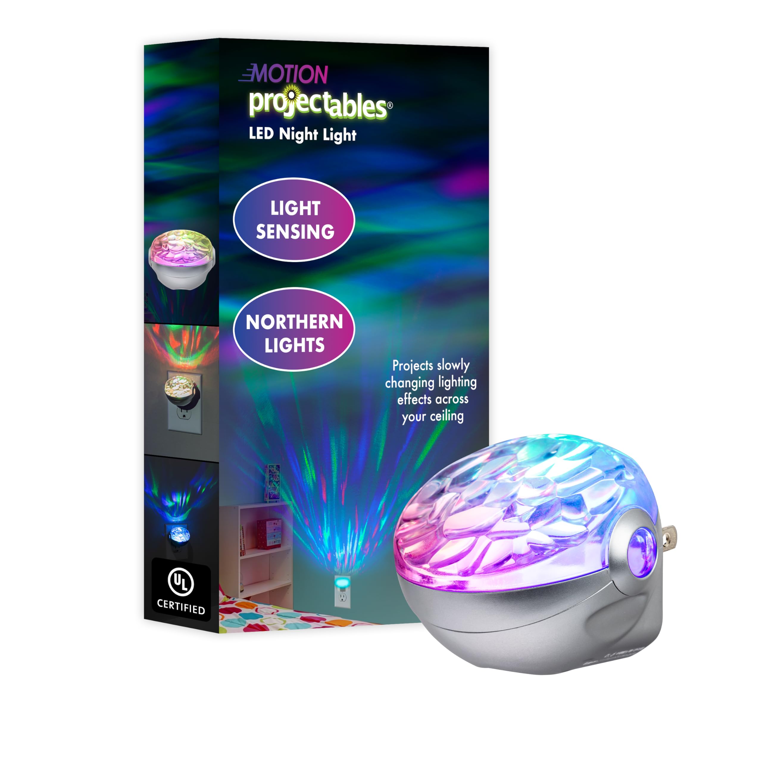 Projectables Northern Lights Led Night Light Galaxy Projector Plug In, Galaxy Ceiling Projector, Night Light Projector, Aurora Galaxy Projector, Galaxy Ceiling Projector For Bedroom, Playroom 30404