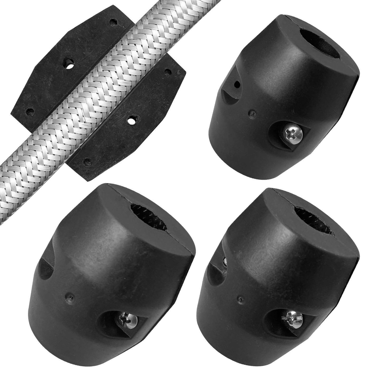 Dlbeem 3 Pcs Kitchen Pull Down Faucet Hose Weight Ball 5.29Oz/8.82Oz/11.64Oz Sink Basin Pull Out Sprayer Heavy Gravity Replacement Parts For Universal Bathroom Basin Sink Stainless Steel/Braided Hose