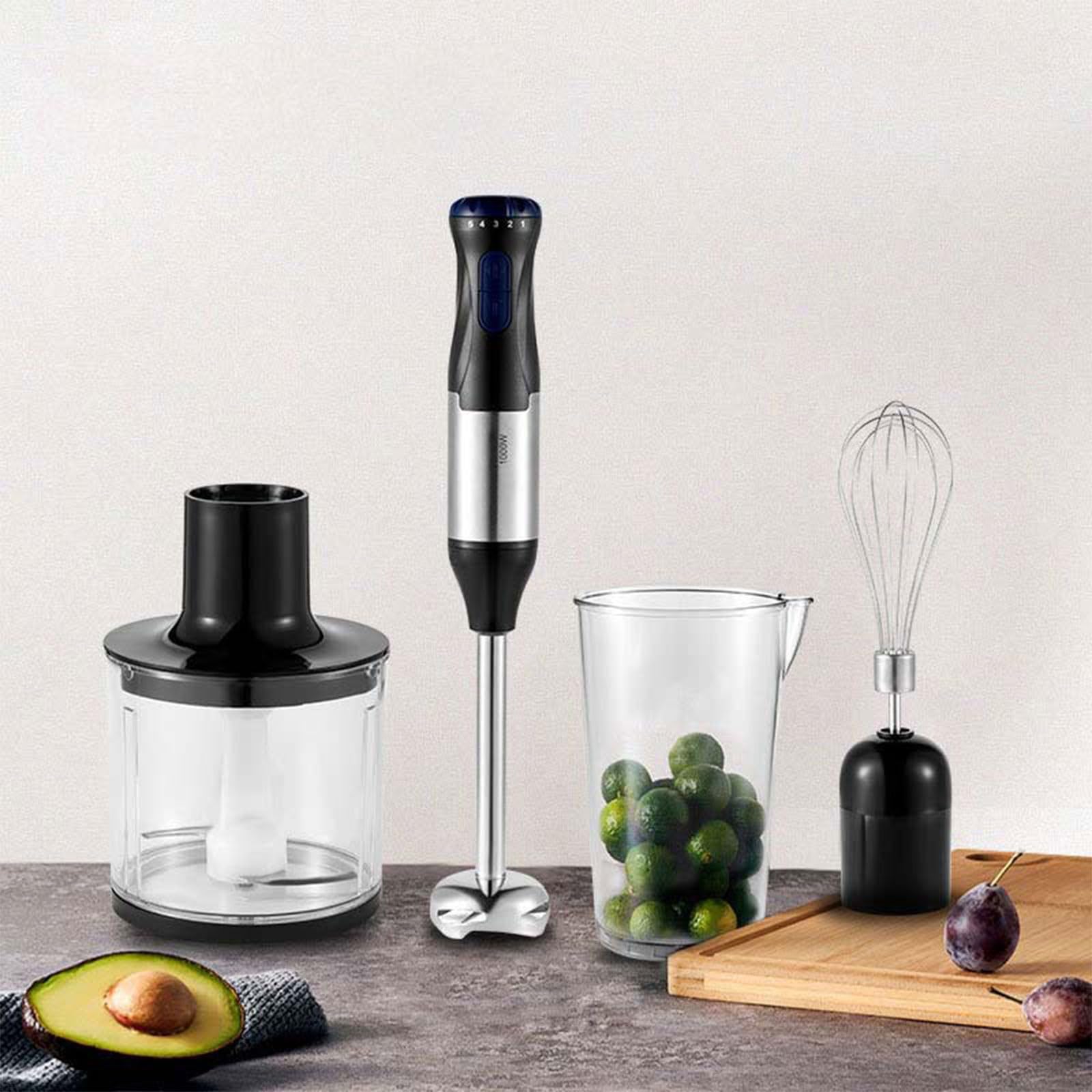 Aizyr Electric Immersion Hand Blender Portable Stick Mixer 5 Mixing Speed, Meat Grinder With Stainless Steel Blades Meat, Vegetable, Fruit, Baby Food