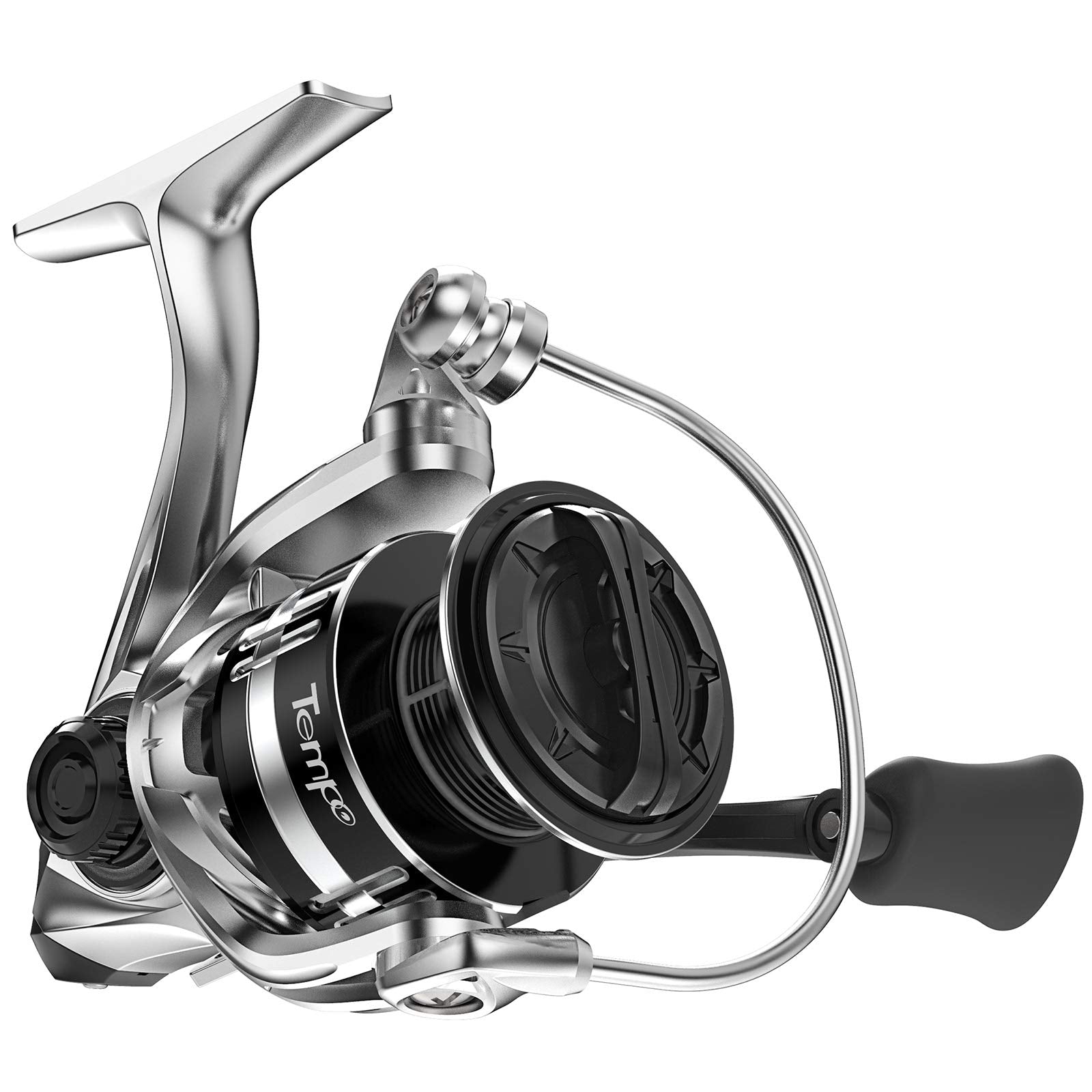 Tempo Spinning Reel - Vertix Plus Fishing Reel,10+1 Bb Light Weight &Durable -Stainless Steel Main Shaft, Collapsible Alu. Handle- Ultra Smooth Powerful Reel With Carbon Fiber Drag