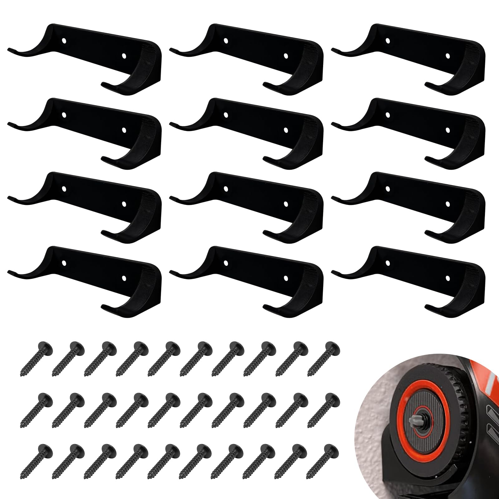 Standwme 12 Pcs Car Wall Mount Vertical Car Display Wall Mount Compatible With Speed Champion Series Car Models Showcase Your Collection With Sturdy Wall Mount Ideal For Car Enthusiasts, Black