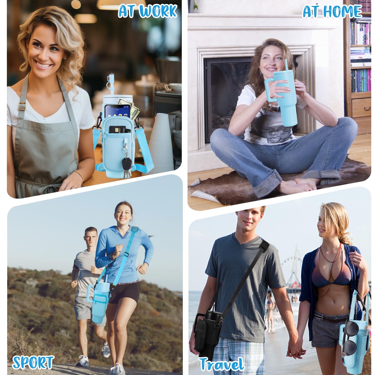 40 Oz Tumbler With Handle Lid And Straw & 40 Oz Tumbler Accessories - Vacuum Insulated Stainless