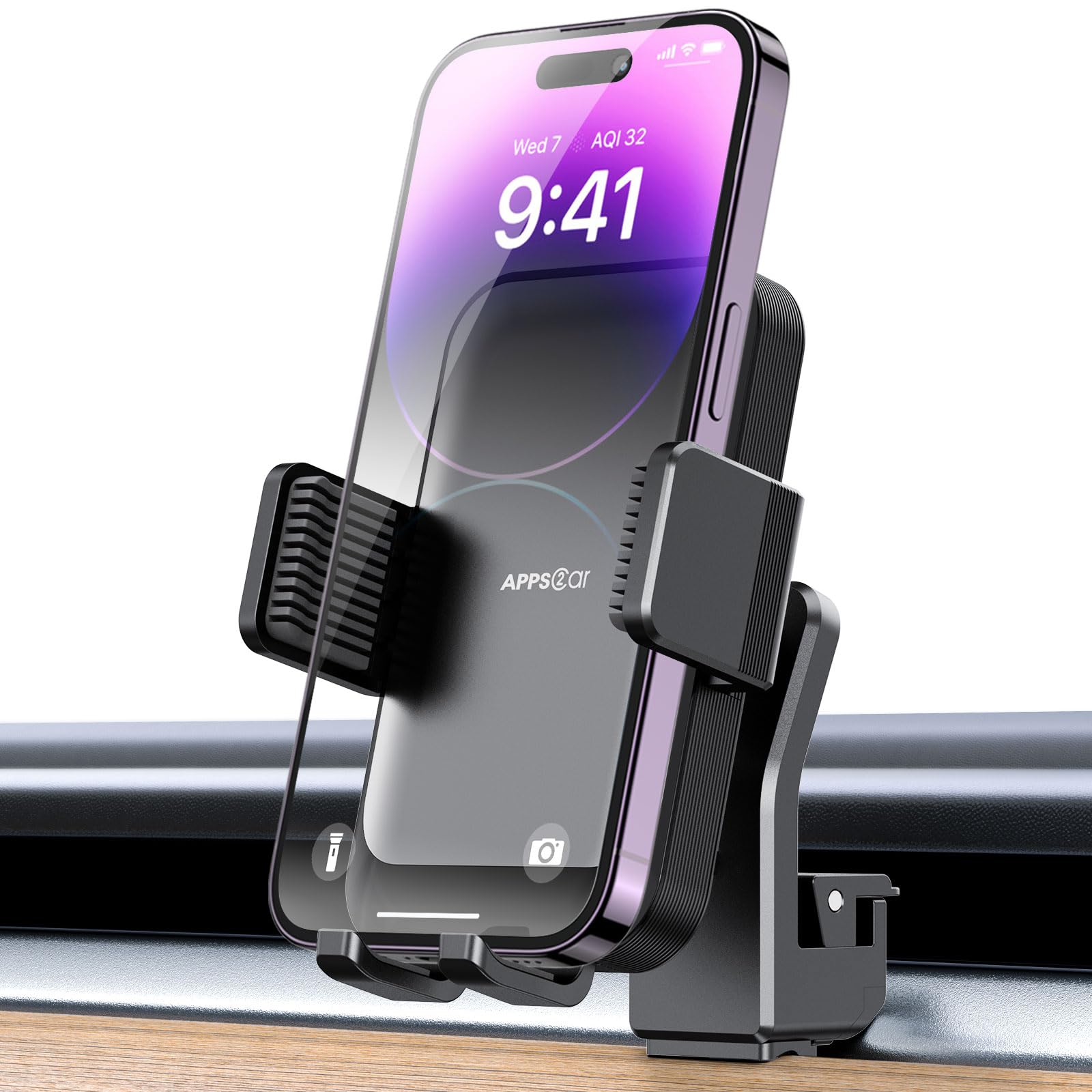 Apps2Car Phone Mount Holder For Tesla Air Vent Clip Car Phone Holder For Tesla Model 3 Model Y Compatible With Iphone, Samsung, And All Smartphones