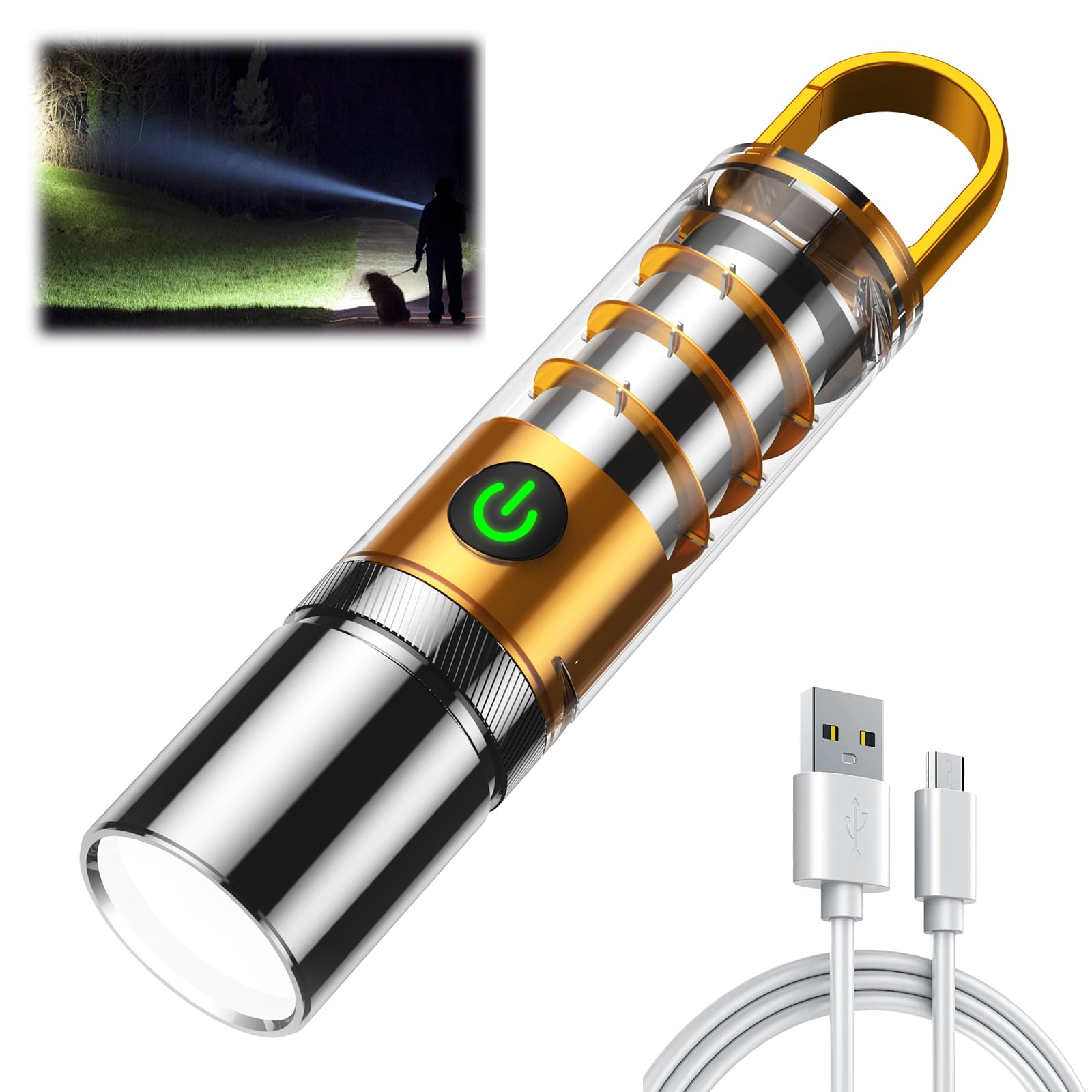 Aijolenly High Power Flashlights, 100000 High Lumen Rechargeable Led Flashlights, 6 Modes, Waterproof And Powerful Flashlights, Suitable For Family Camping And Hiking