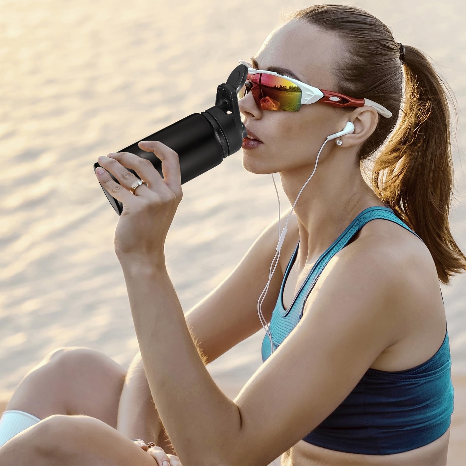 10 Pieces 13.5Oz Reusable Aluminum Water Bottles Bulk Multicolor Outdoor Sports Water Bottles