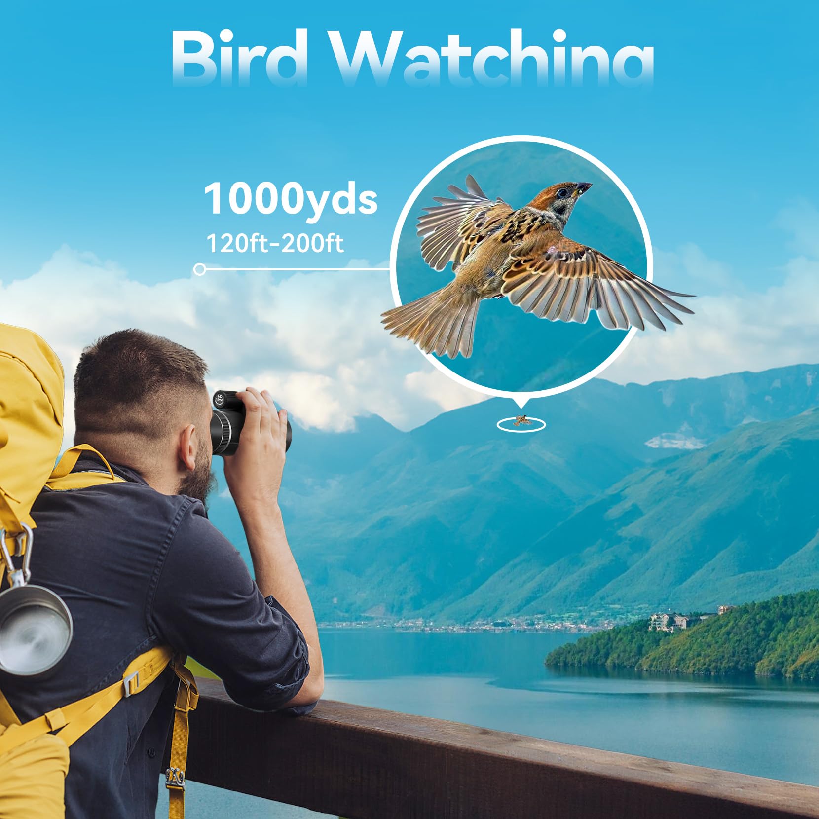 Urbancoast 15X50 Hd Monocular For Adults High Powered With Phone Adapter And Tripod, Monocular Compact With Bak4 Prism & Fmc Lens, Monoculars For Hunting, Bird Watching, Hiking,Traveling