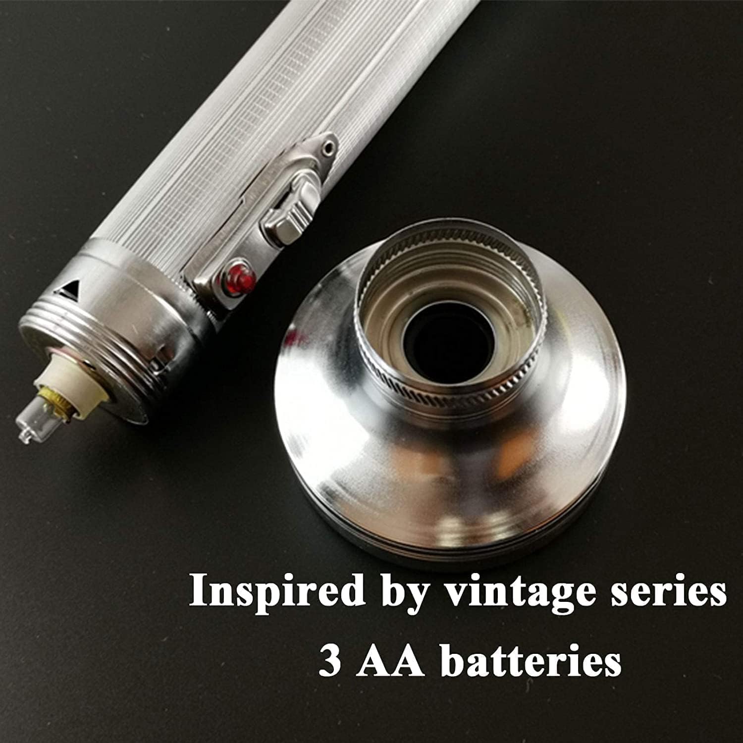 Ylssab Classic Torch Camping Flashlight Battery Operated Torch Pocket Torch Portable Utility Torch, Retro Old-Fashioned Style, Led, Battery Powered, Without Battery