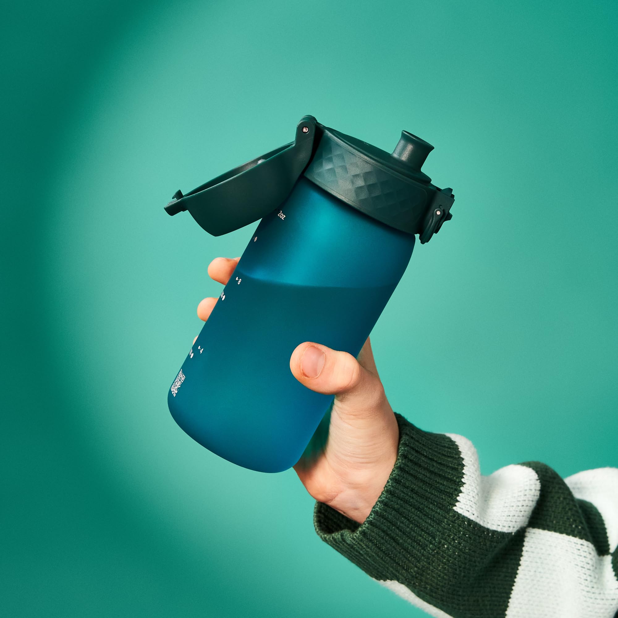 Ion8 Small Water Bottle, 350 Ml/12 Oz, Leak Proof, Easy To Open, Secure Lock, Dishwasher Safe