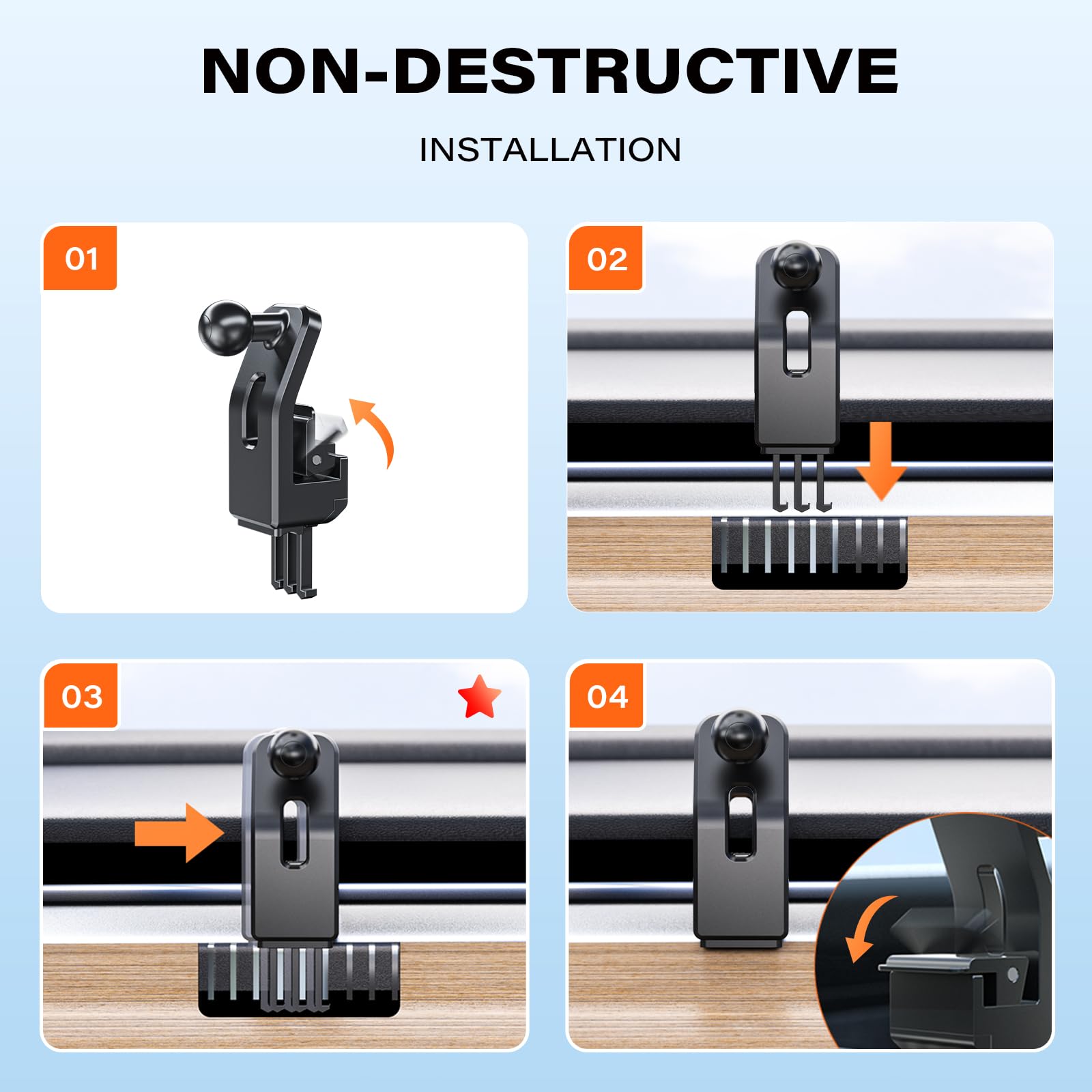 Apps2Car Phone Mount Holder For Tesla Air Vent Clip Car Phone Holder For Tesla Model 3 Model Y Compatible With Iphone, Samsung, And All Smartphones