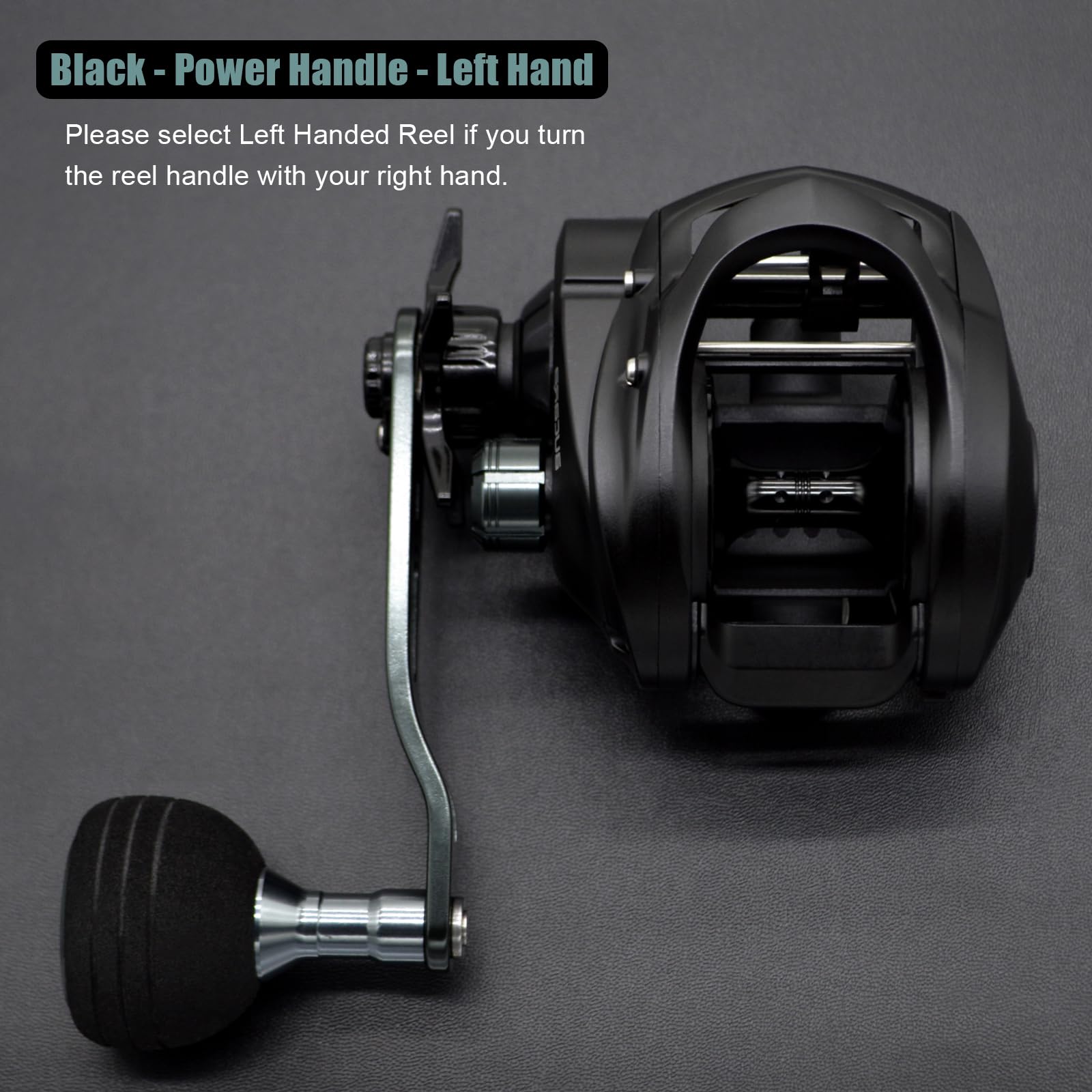 Camekoon Bucara 300 Baitcasting Reel, Wider Graphite Frame, 7+1 Stainless Steel Ball Bearings, 35 Lb Carbon Drag, 10 Button Magnetic Braking System, Short Main Shaft, Low Profile Casting Fishing Reel