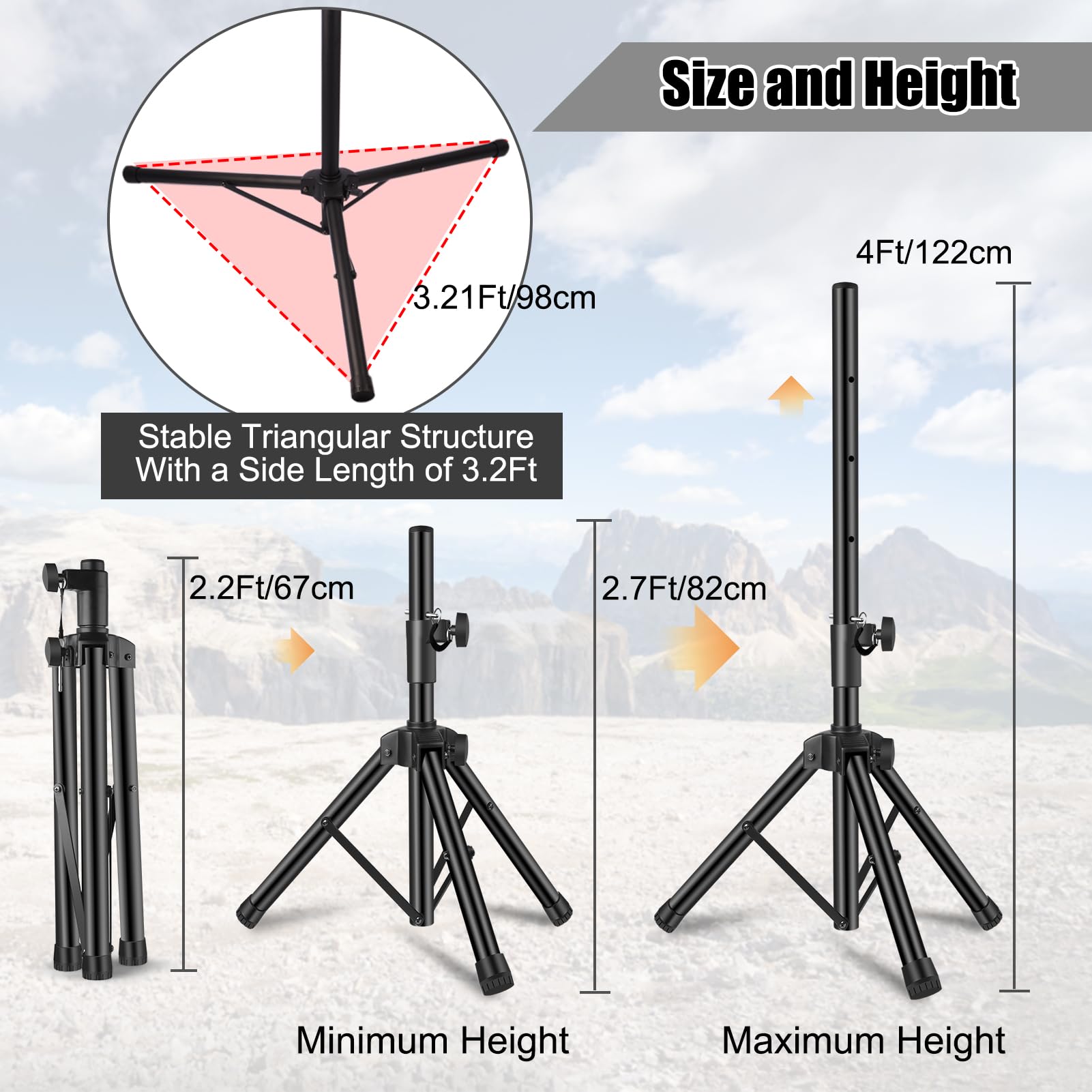 Ankey Starlink Gen 3 Tripod Stand Mount, Adjustable Heavy Duty Tripod Stand Mounting Kit With Pole Mount Compatible With Starlink Gen 3