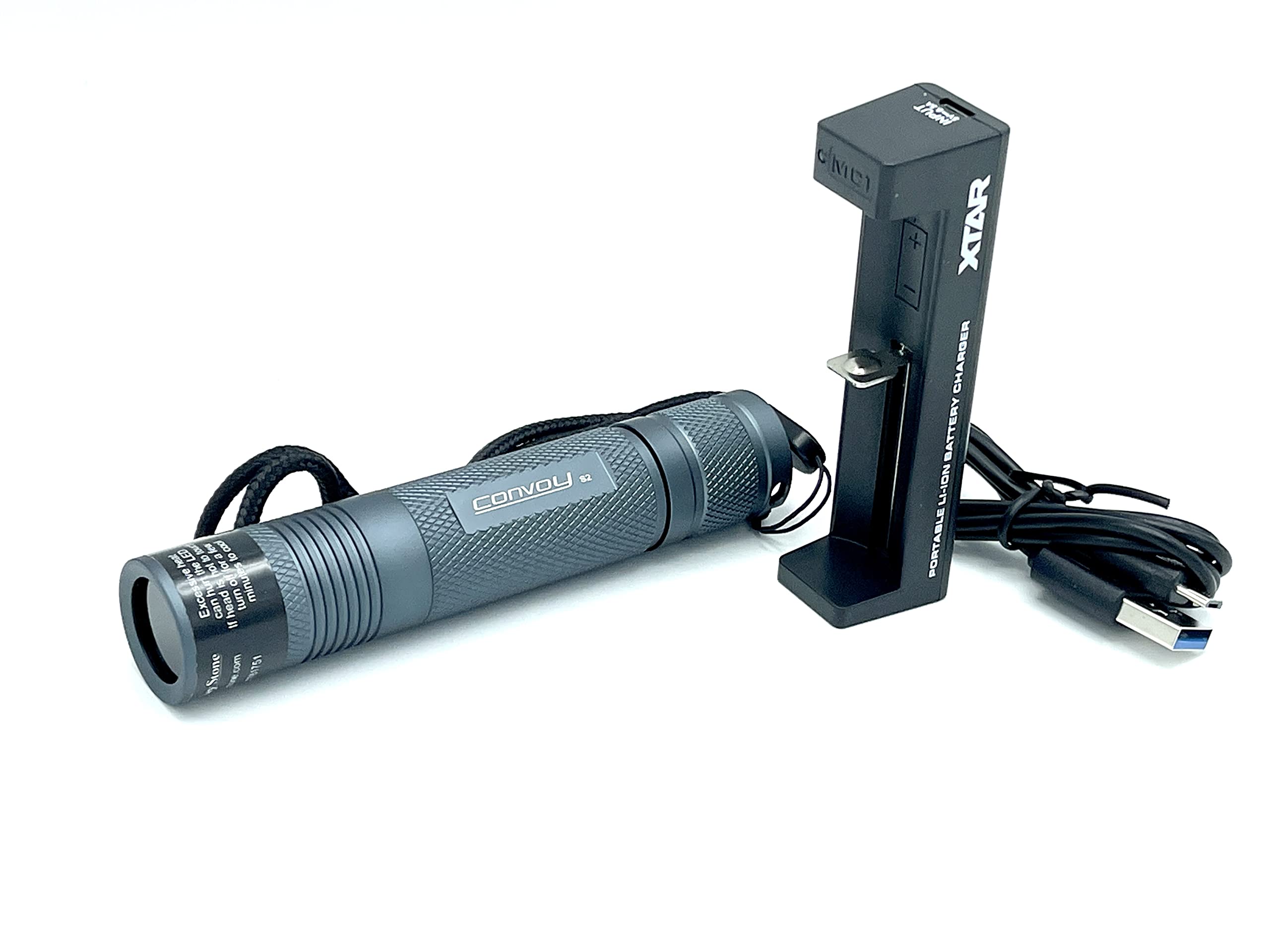 The Petoskey Stone Convoy S2 + Uv 365Nm Led Flashlight With Filter For Yooperlite Hunting